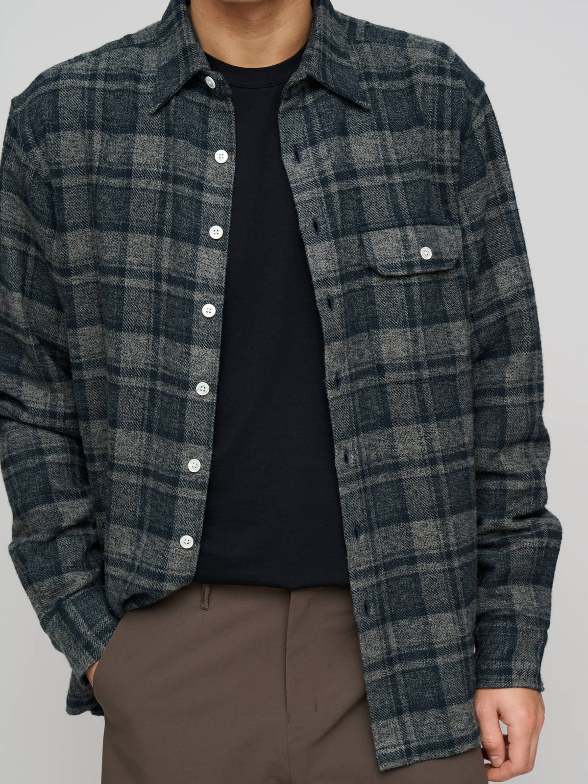 Off Duty L/S Shirt Flannel Check,