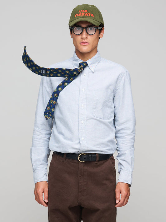 Brushed Oxford Shirt, Dusty Blue