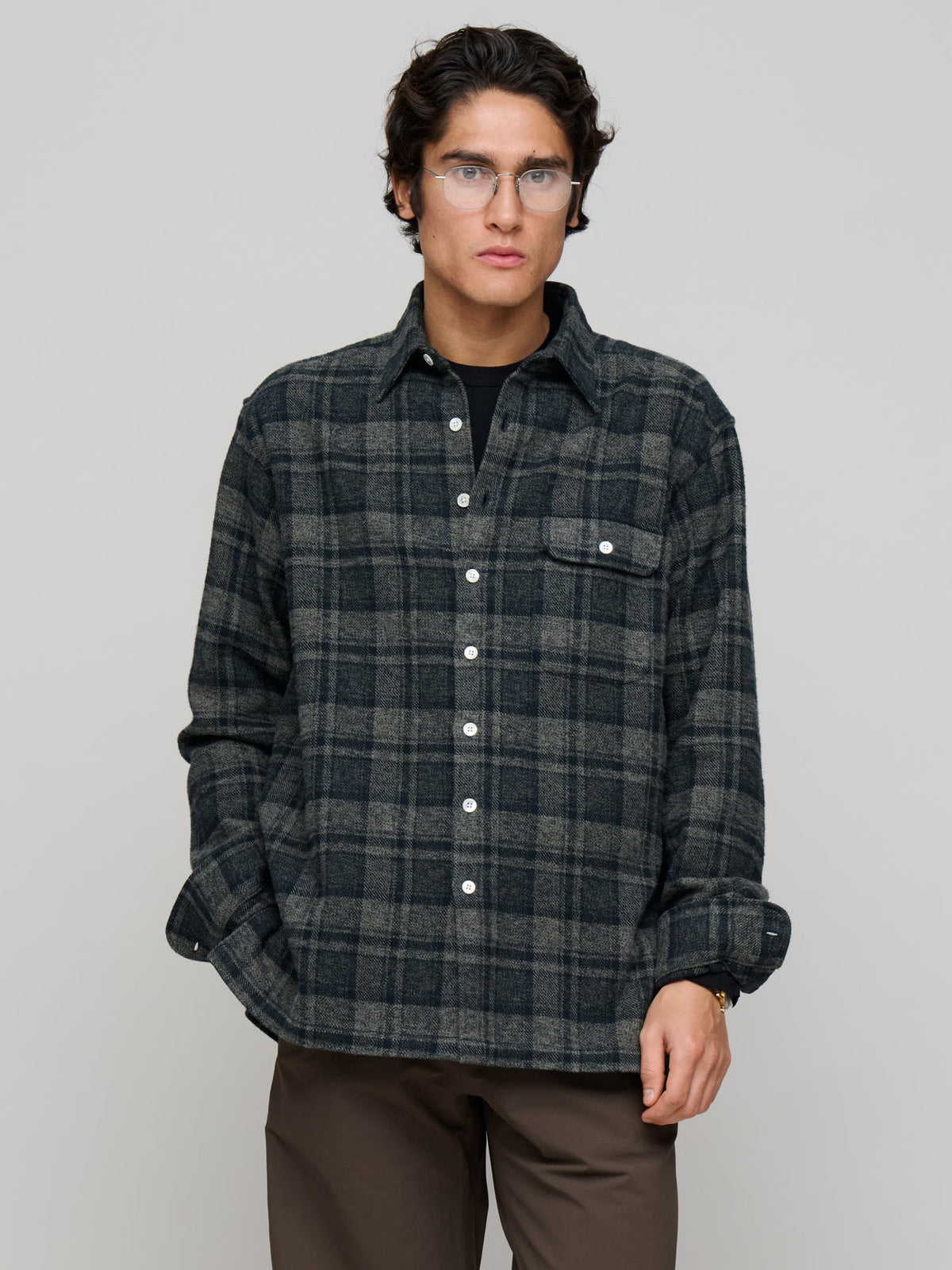 Off Duty L/S Shirt Flannel Check,