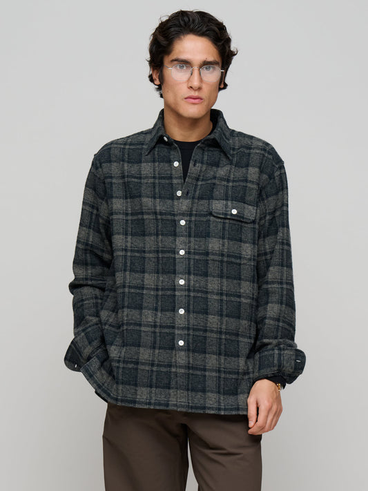 Off Duty L/S Shirt Flannel Check,