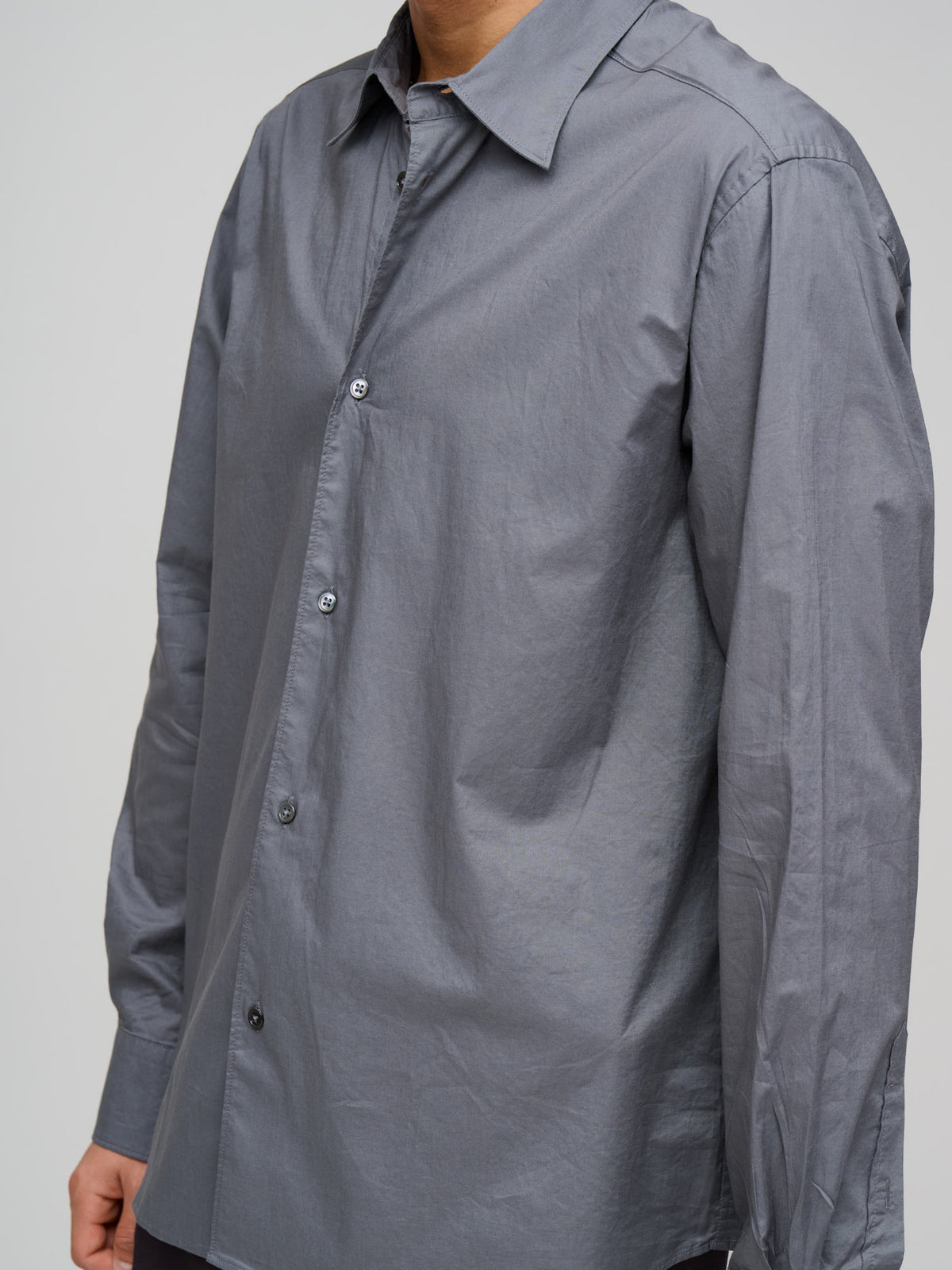 Volume Shirt Wash Cot, Charcoal