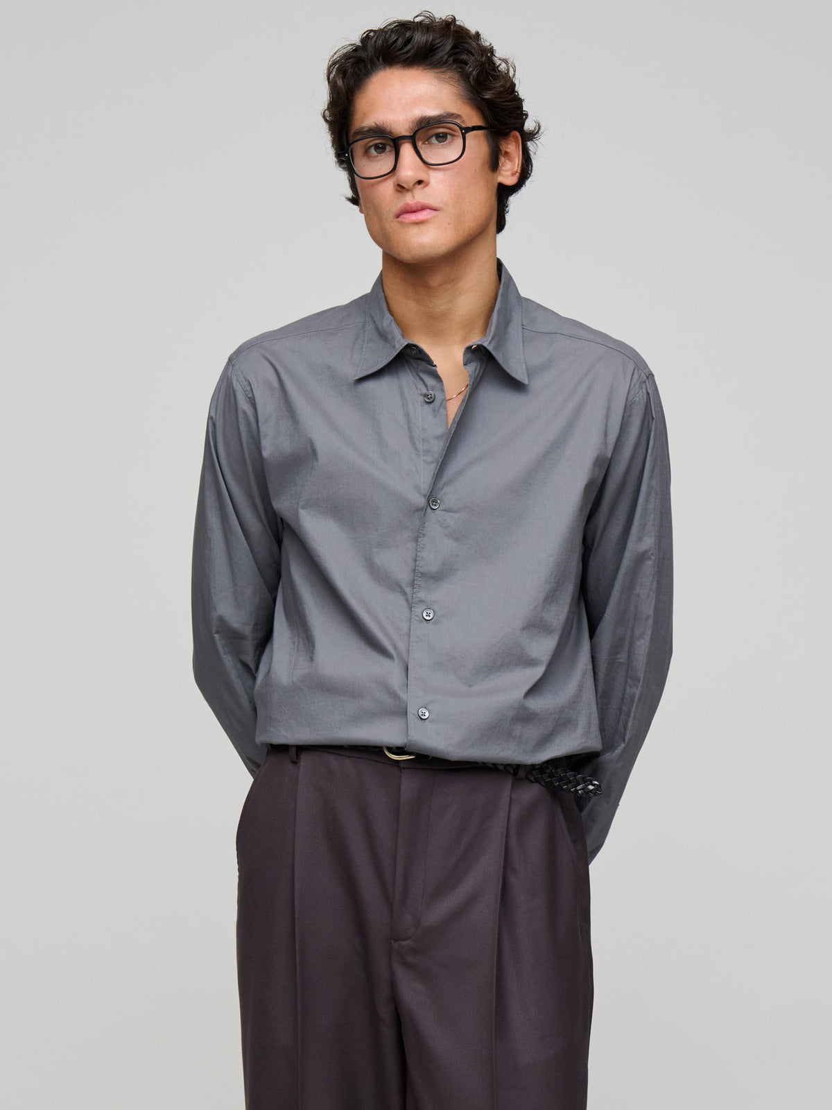 Volume Shirt Wash Cot, Charcoal