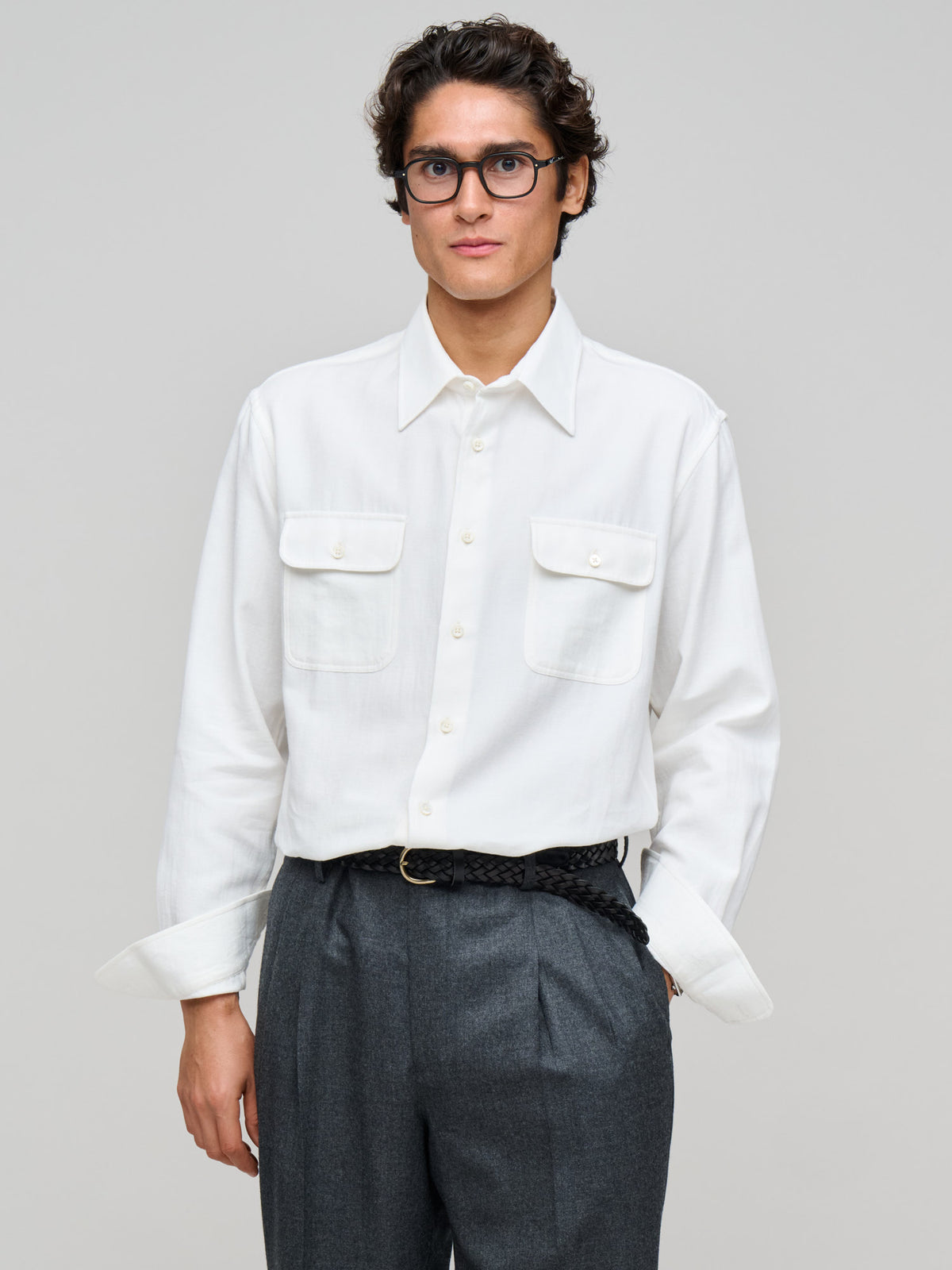 Artist Shirt Cotton & Hemp, White