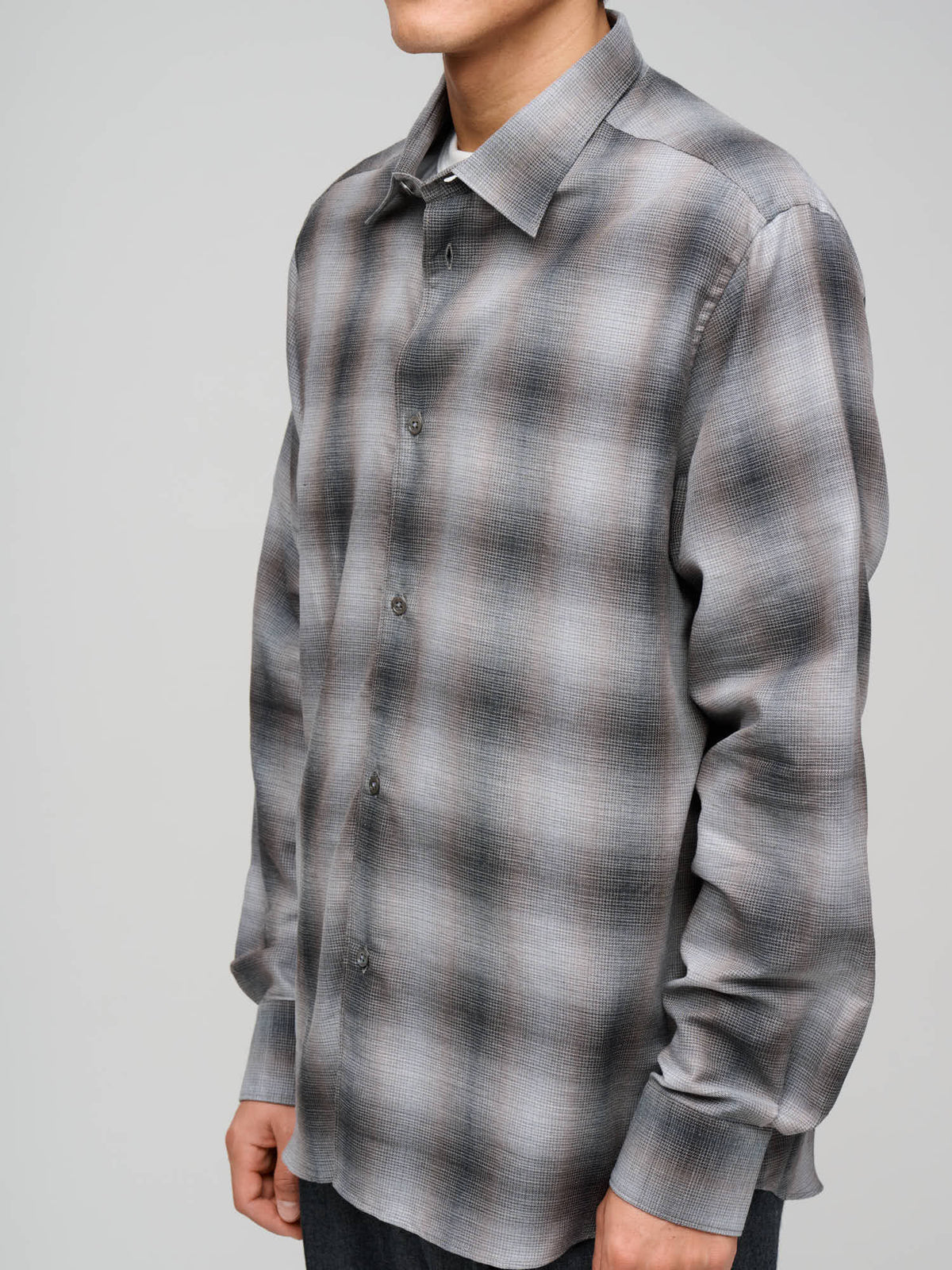 Volume Shirt Cash Check, Stone