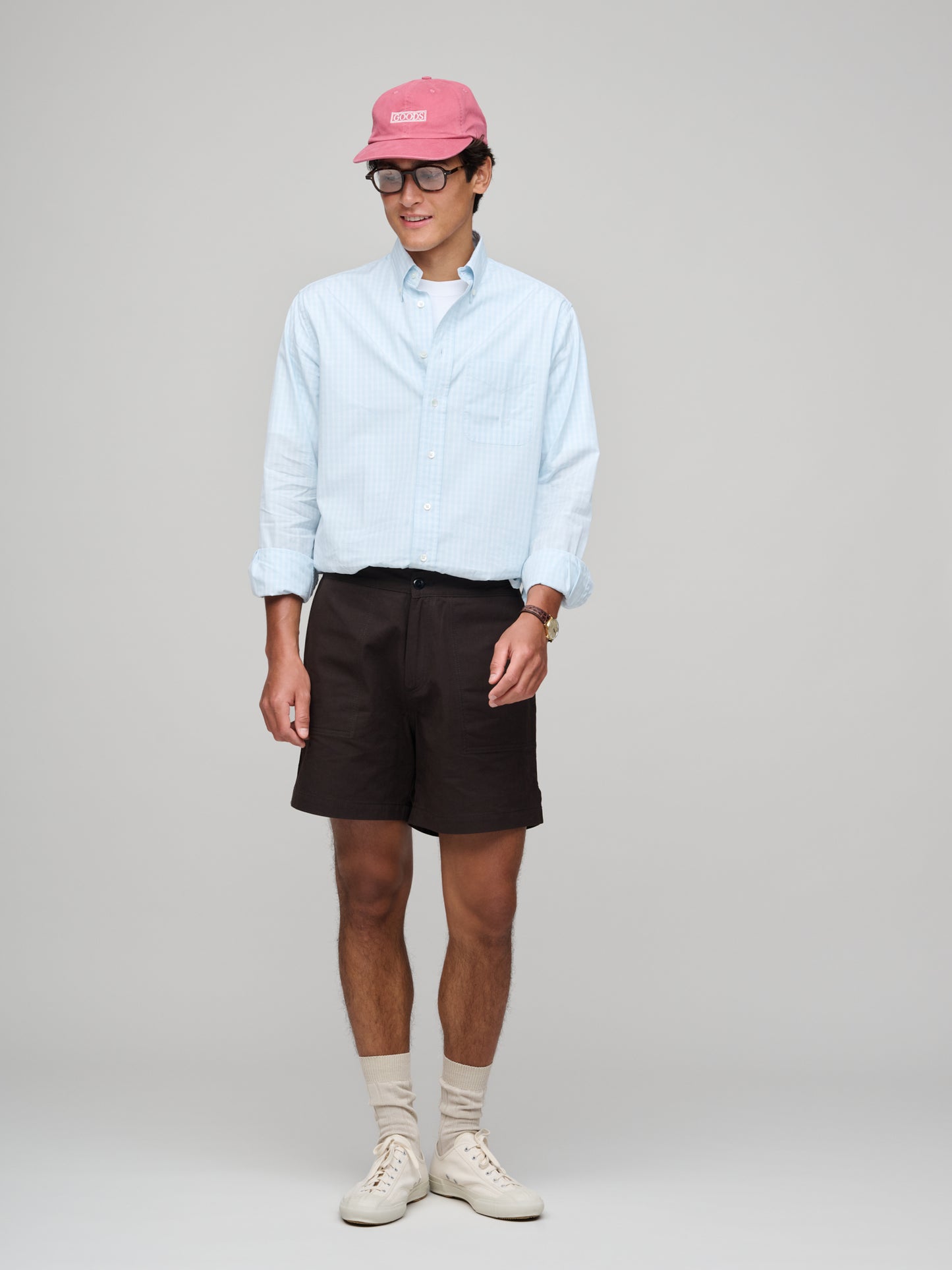 Utility Shorts, Dark Brown