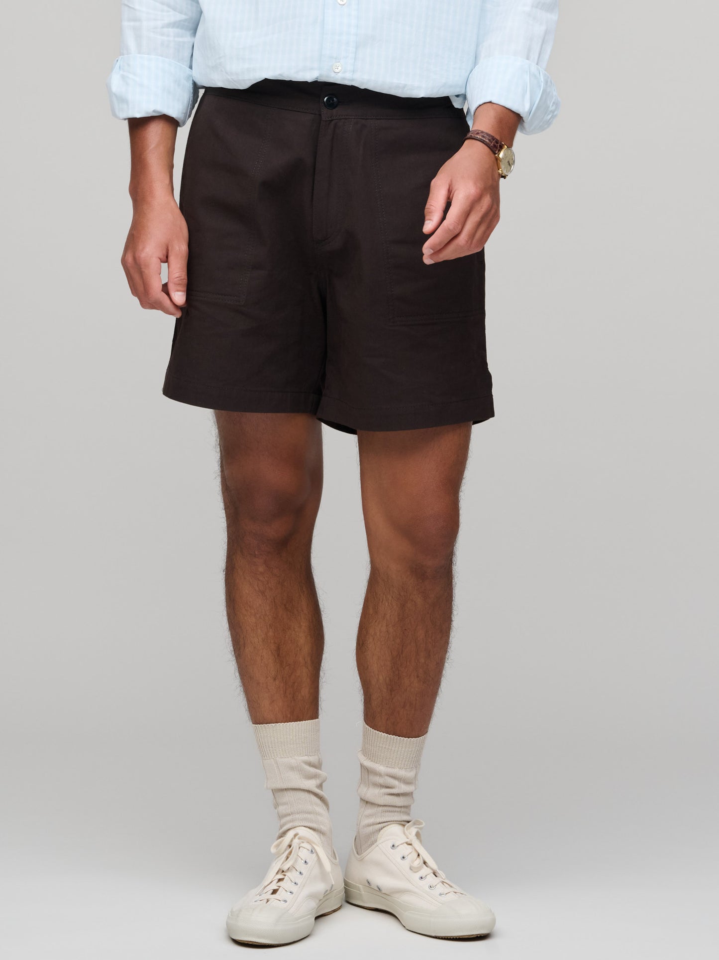 Utility Shorts, Dark Brown