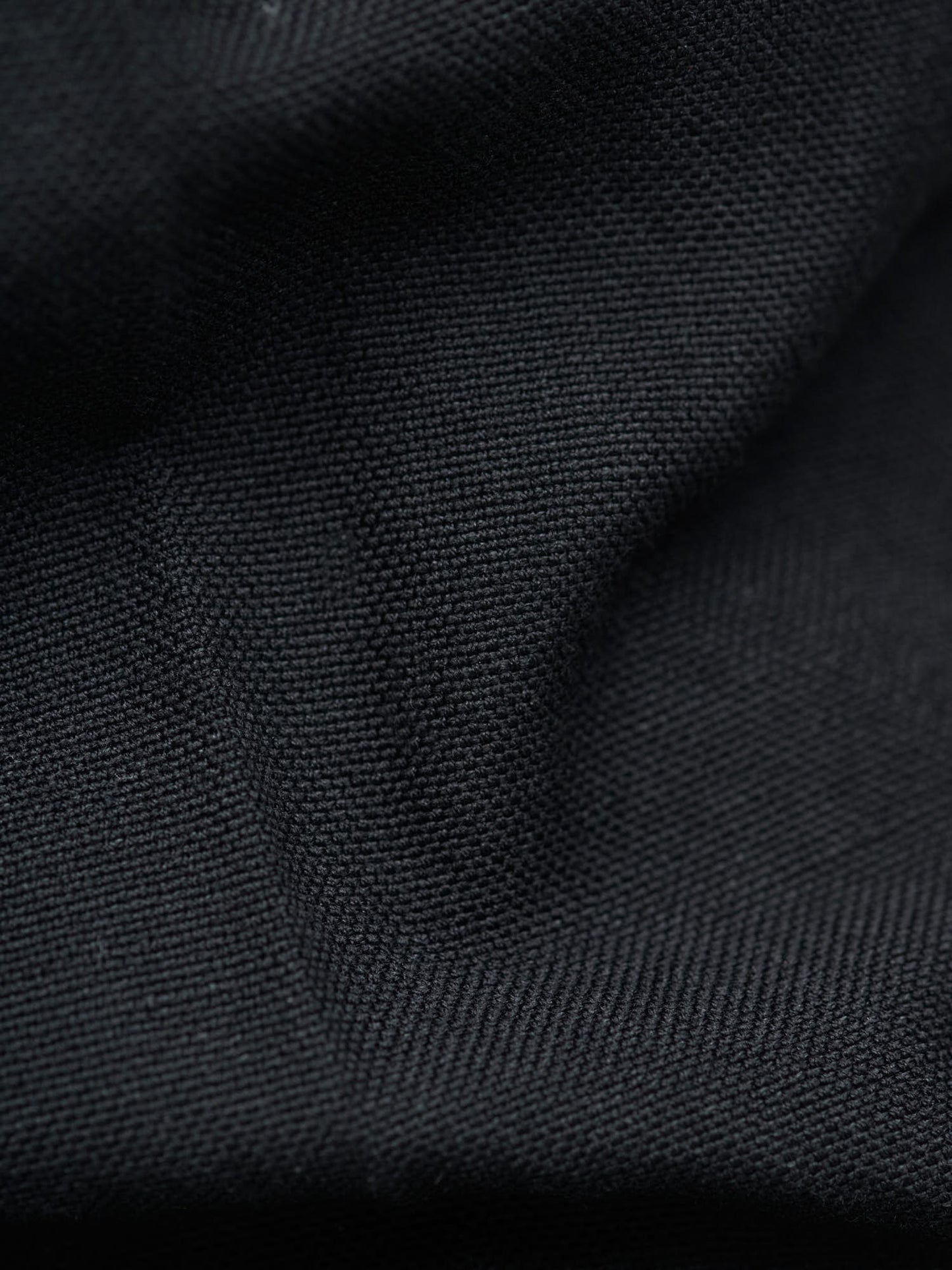 Wool Cotton Linen Ox Shorts, Black