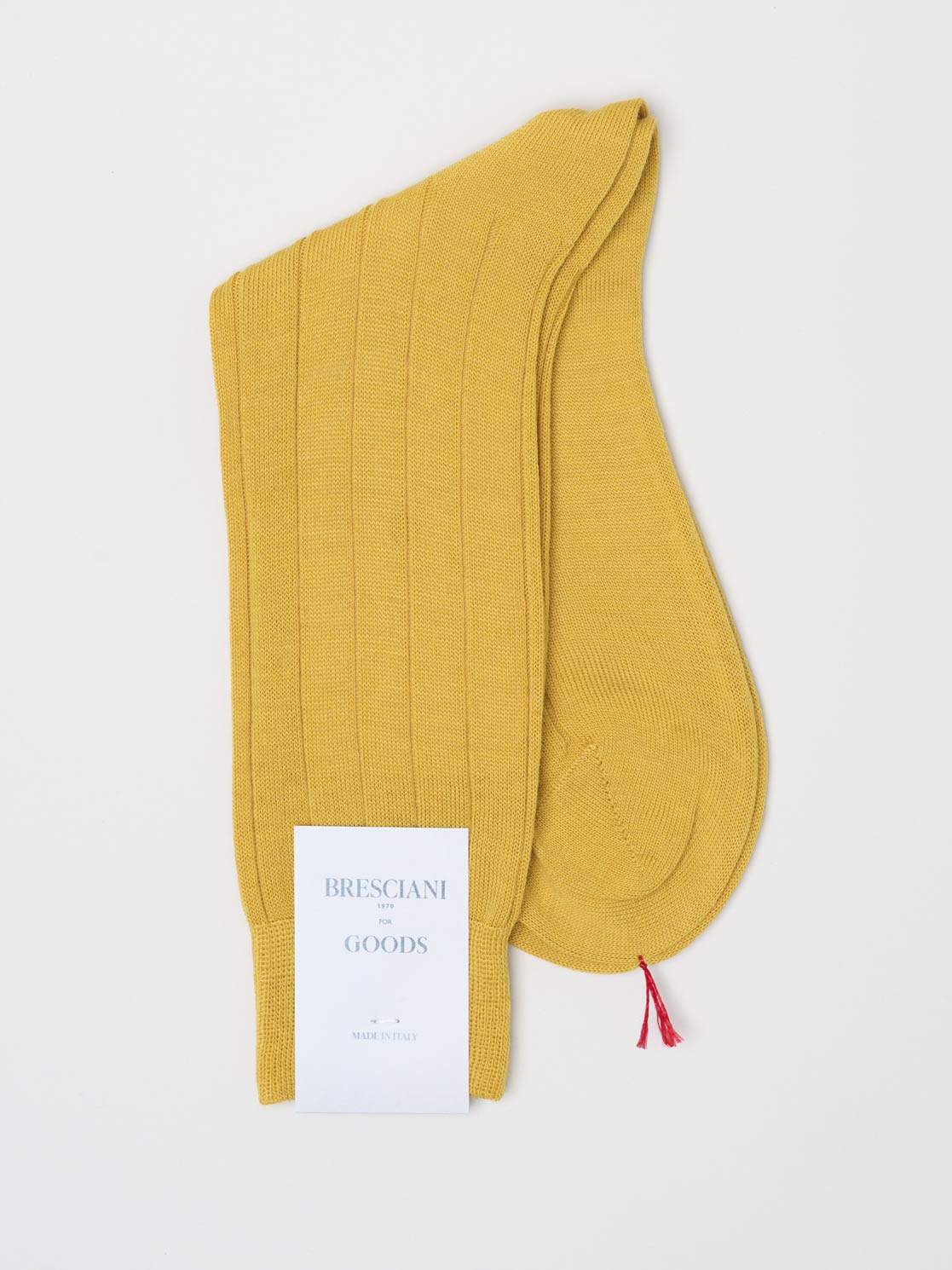 Fine Ribbed Wool Socks, Corn
