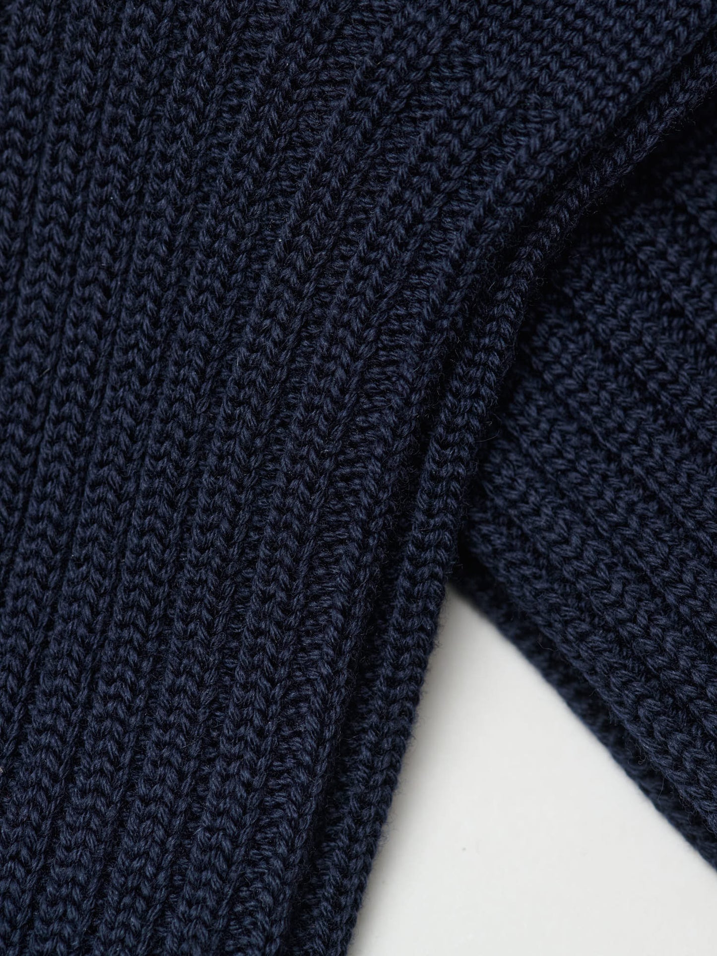 Heavy Ribbed Wool Socks, Navy