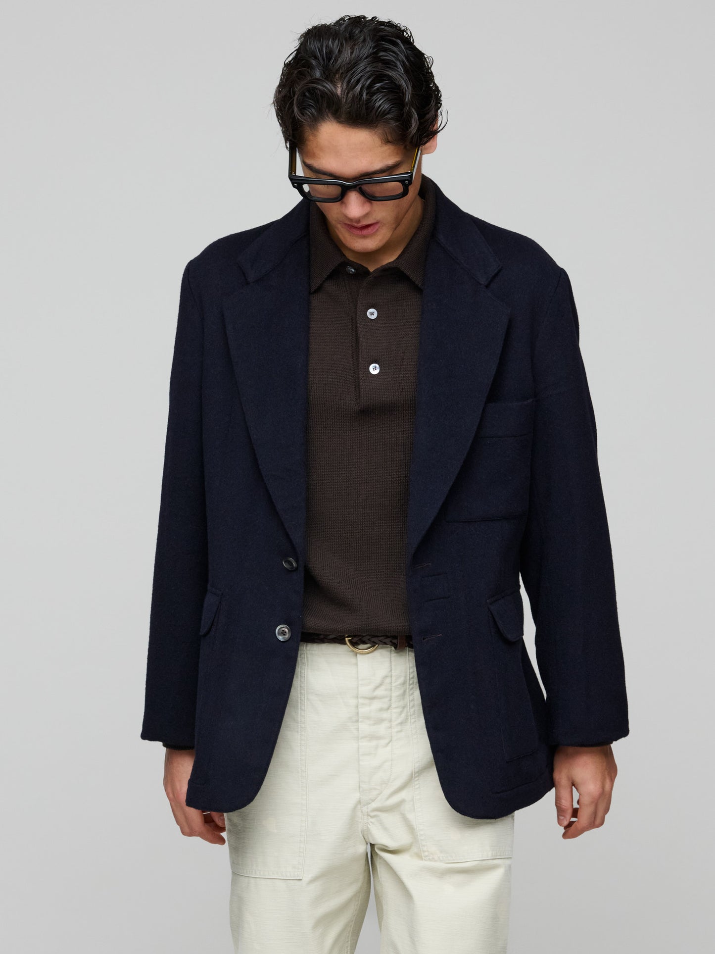 Veste de Ville, Deep Navy Doubleface