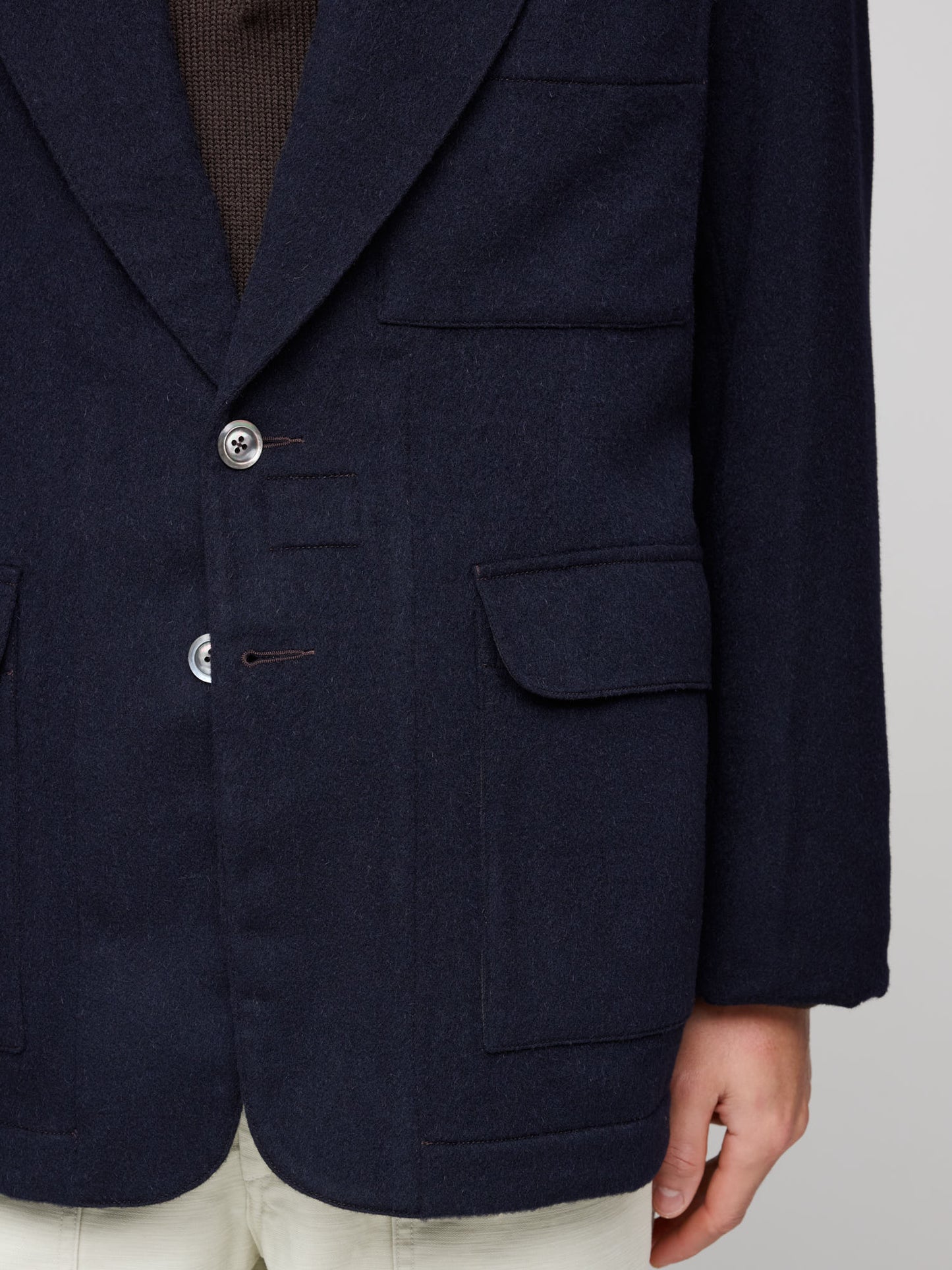 Veste de Ville, Deep Navy Doubleface