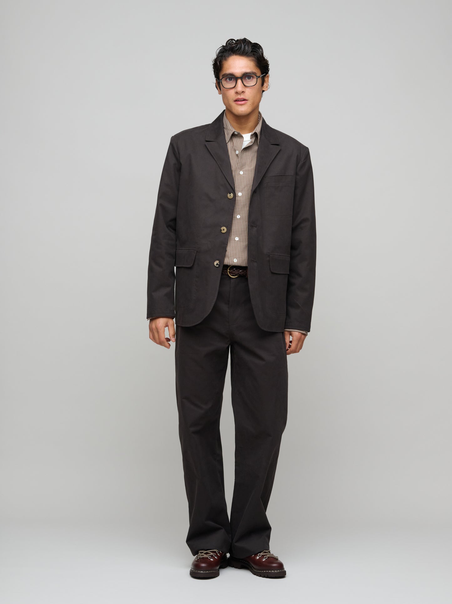 Métier Jacket Soft Cotton Twill, Chocolate