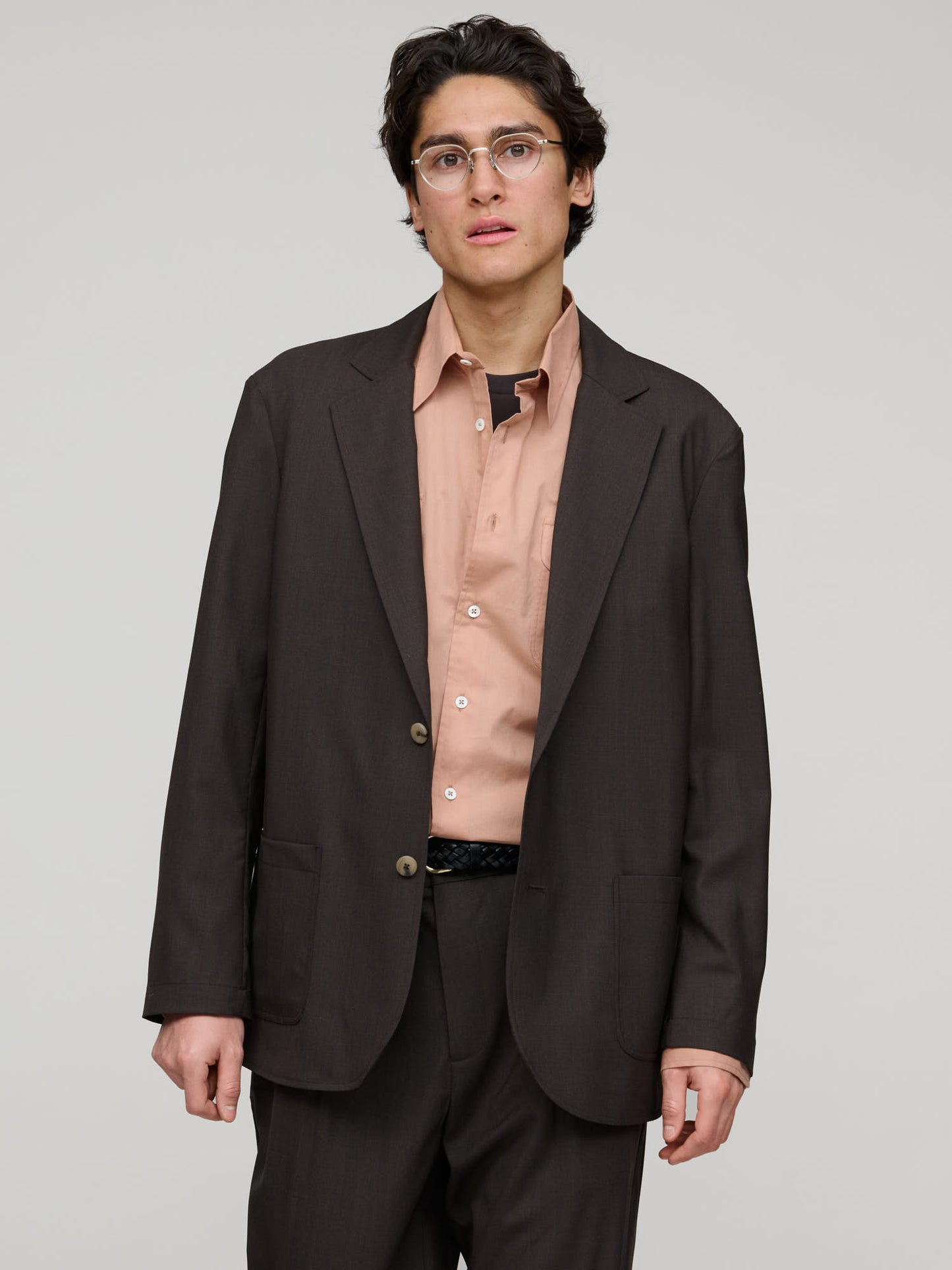 Writer's Jacket Wool, Dark Brown