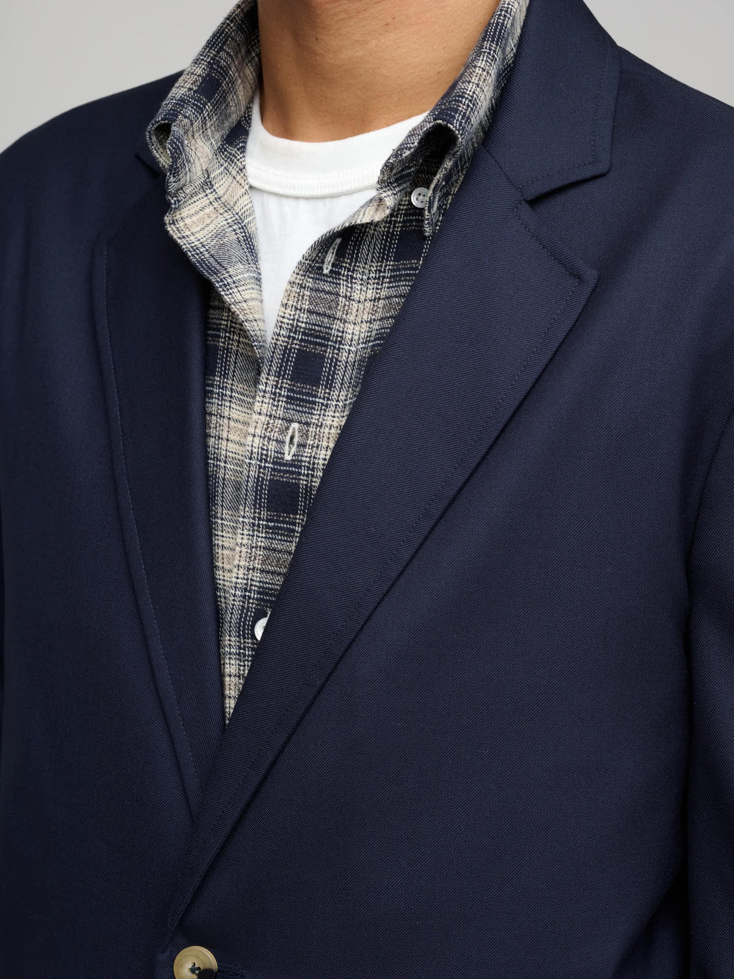 Writers Jacket Super 130's Wool, Dark Navy