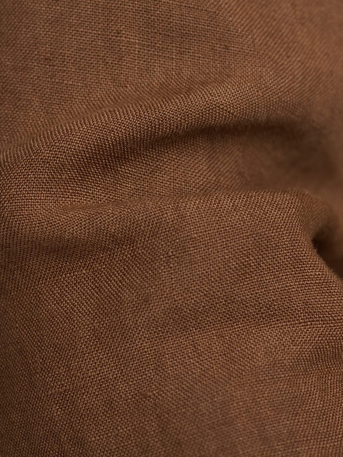Linen Suit, Cinnamon - Wide Pleated Trousers