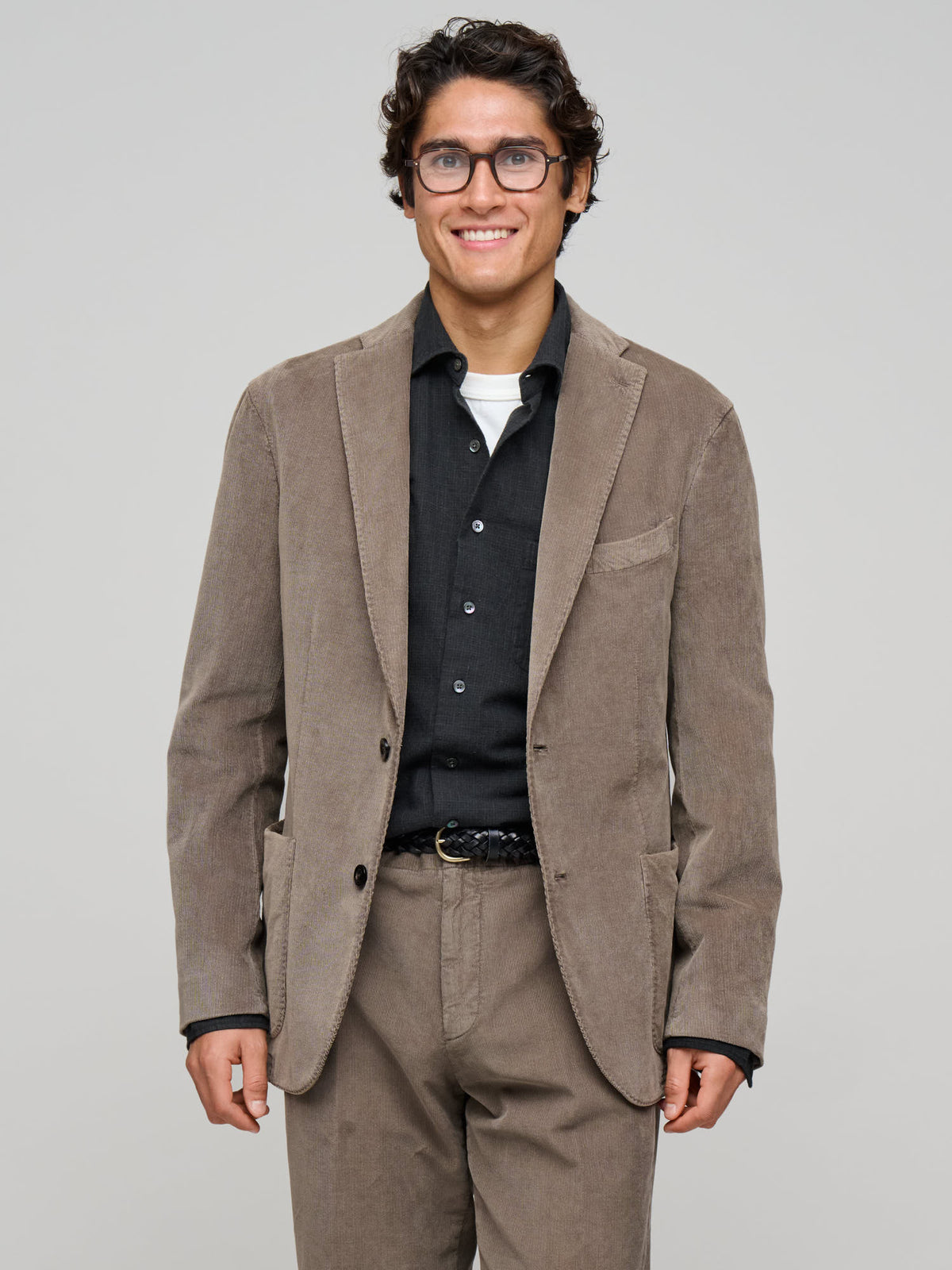 Cotton Corduroy K-Jacket, Taupe