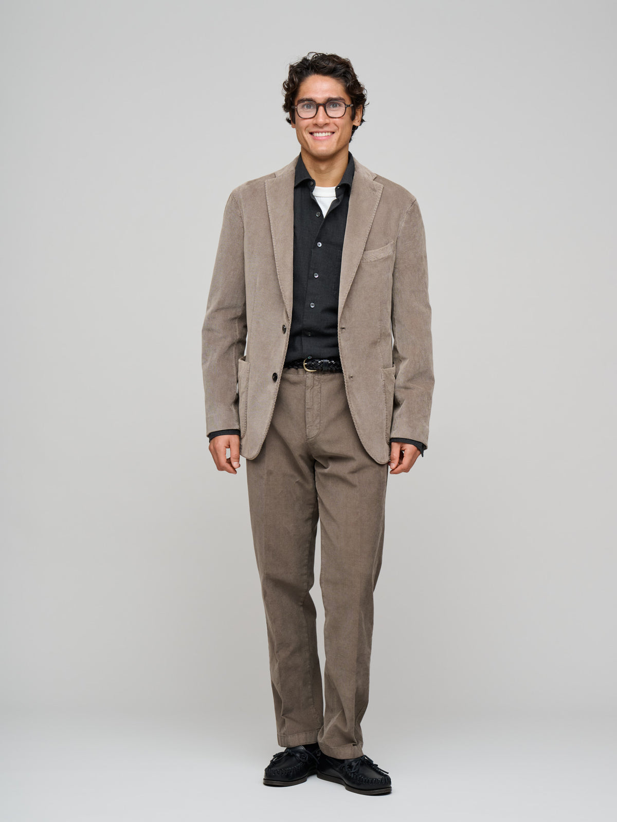 Cotton Corduroy K-Jacket, Taupe