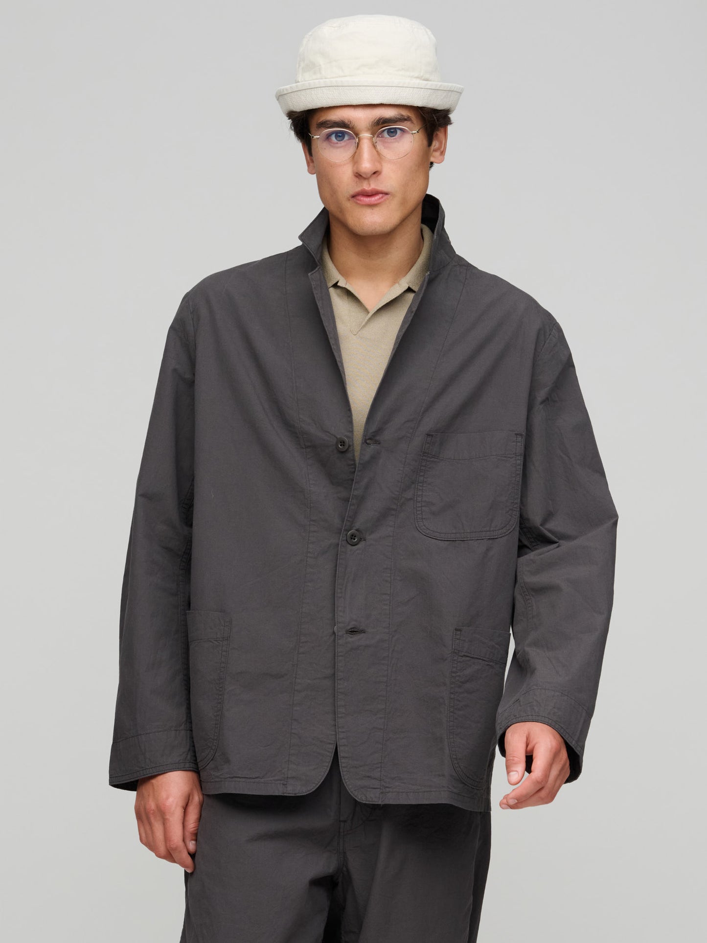 Simple Light Jacket, Charcoal