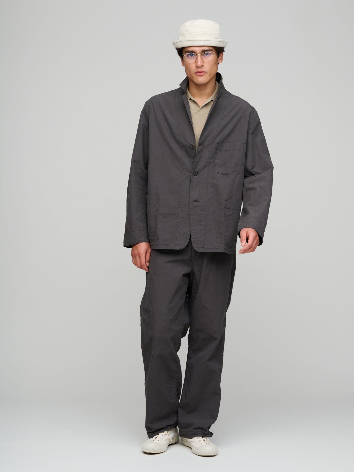 Simple Light Jacket, Charcoal