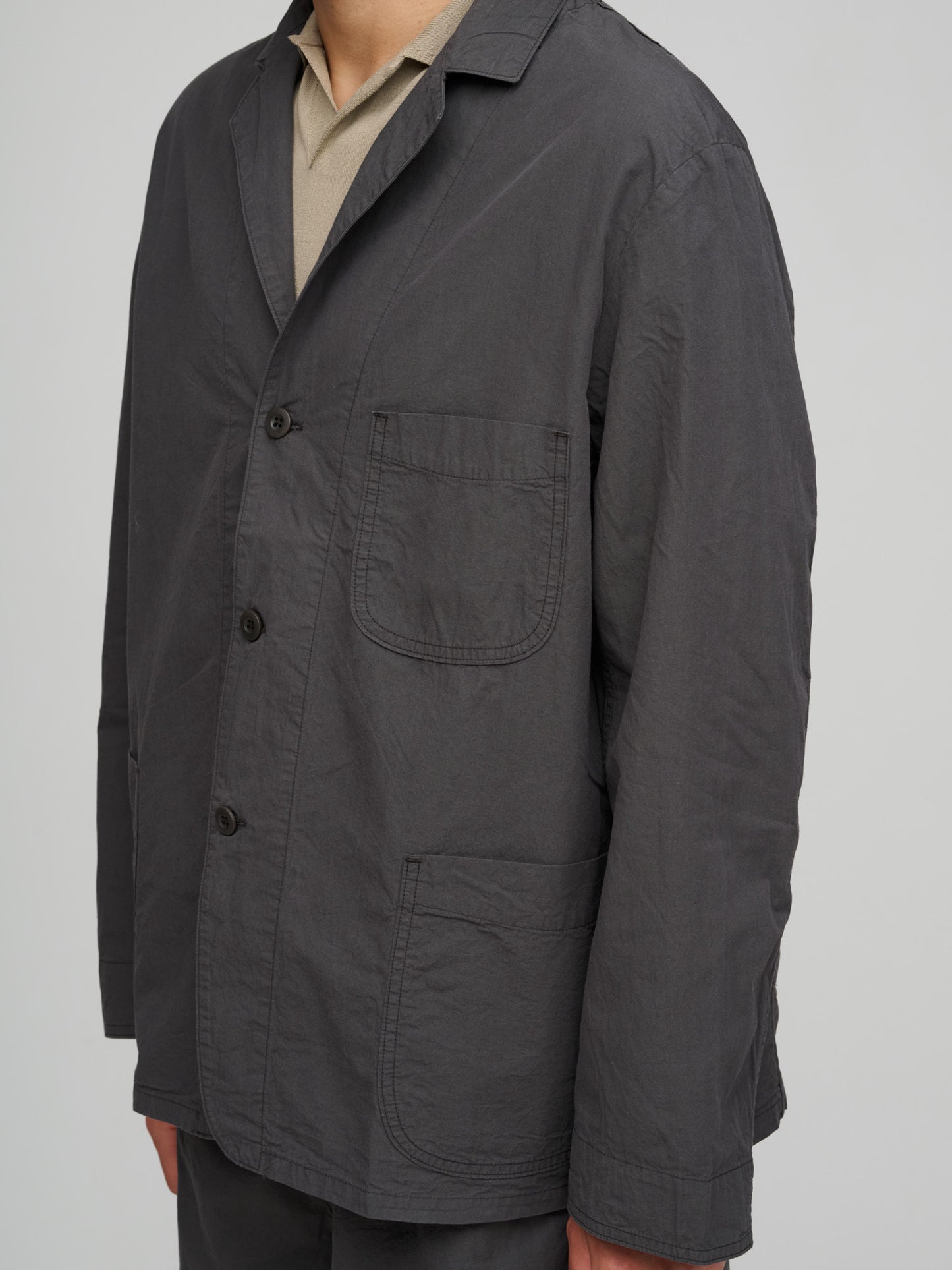 Simple Light Jacket, Charcoal