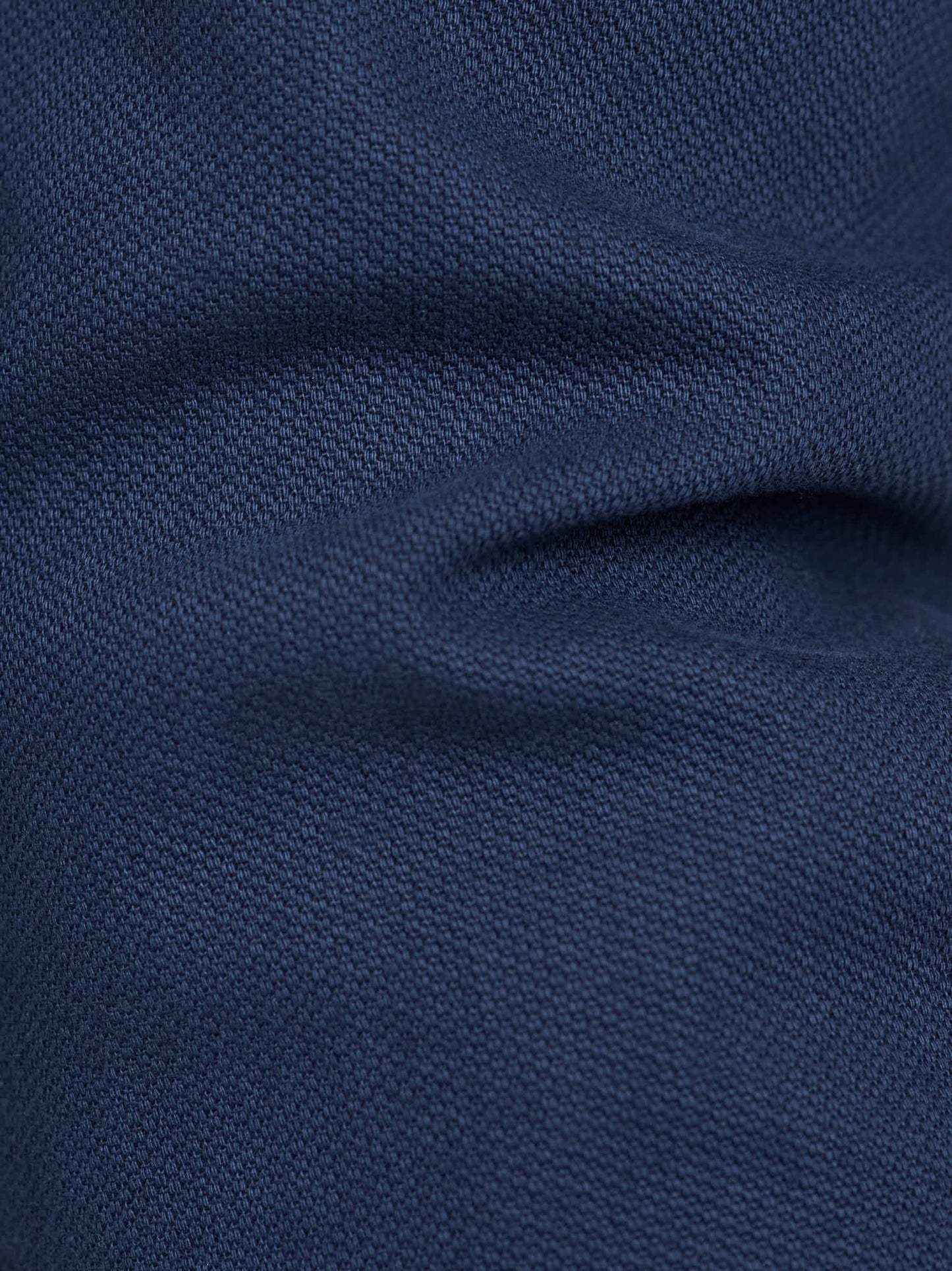 Woven Piqué Cotton K-Jacket, Navy