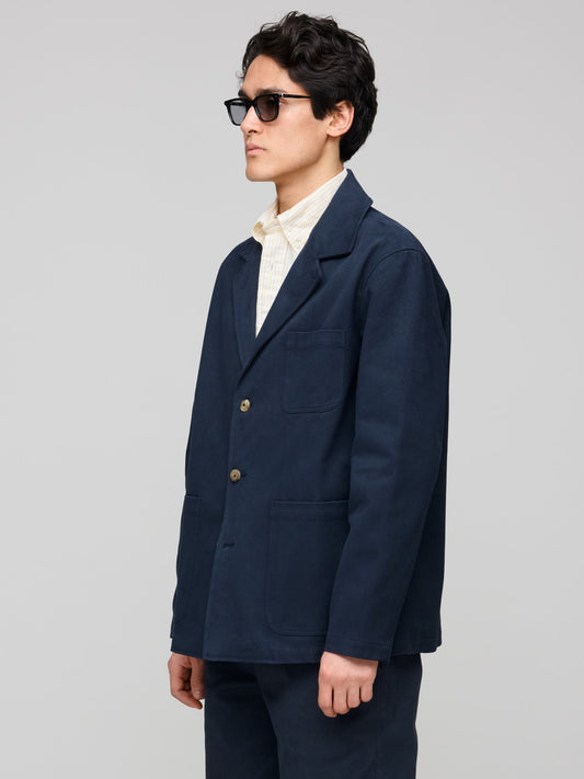 Traveler Jacket Cotton Drill, Navy