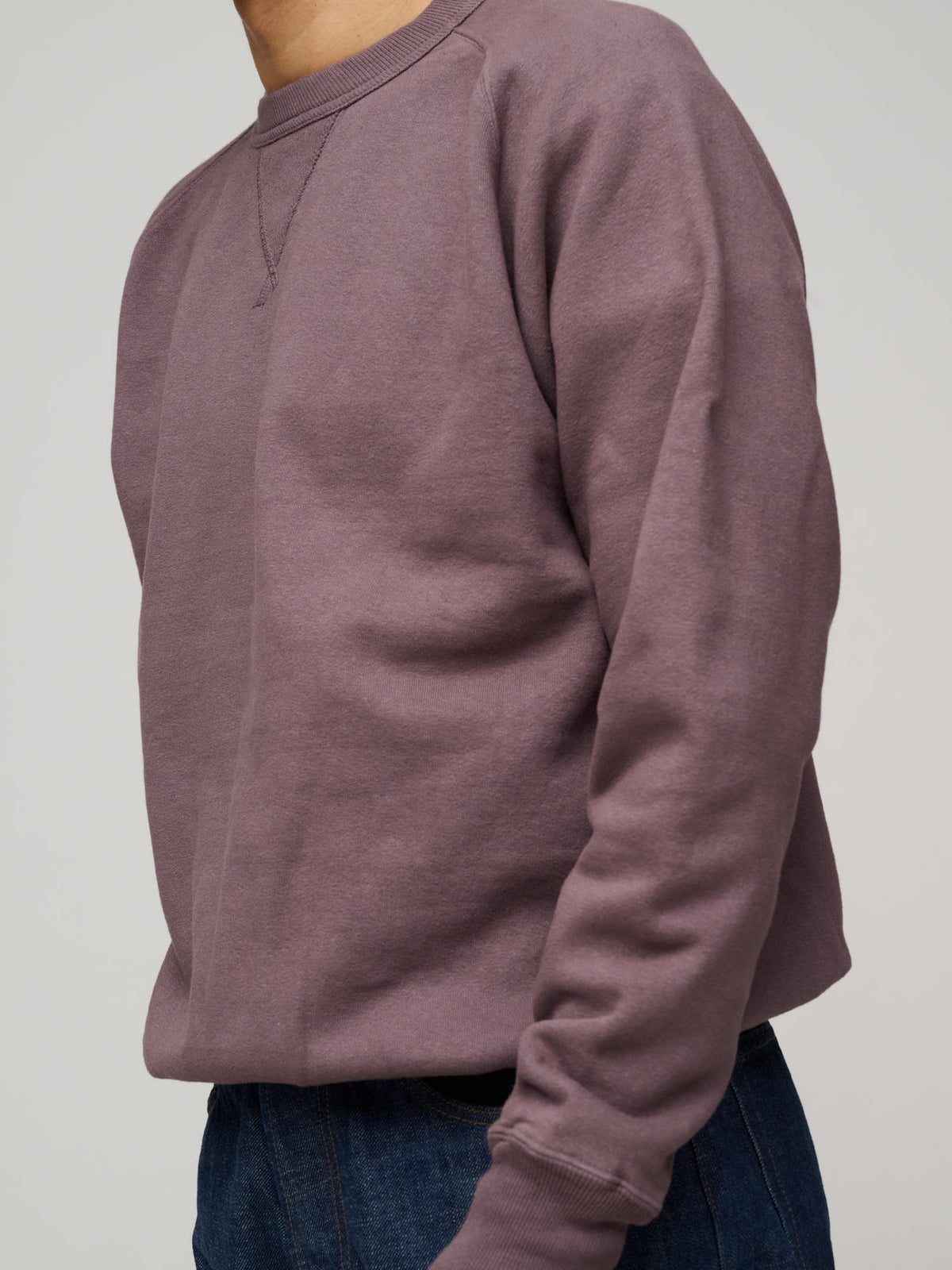 Puamana CN Sweatshirt Japanese Brushed Fleece, Raisin