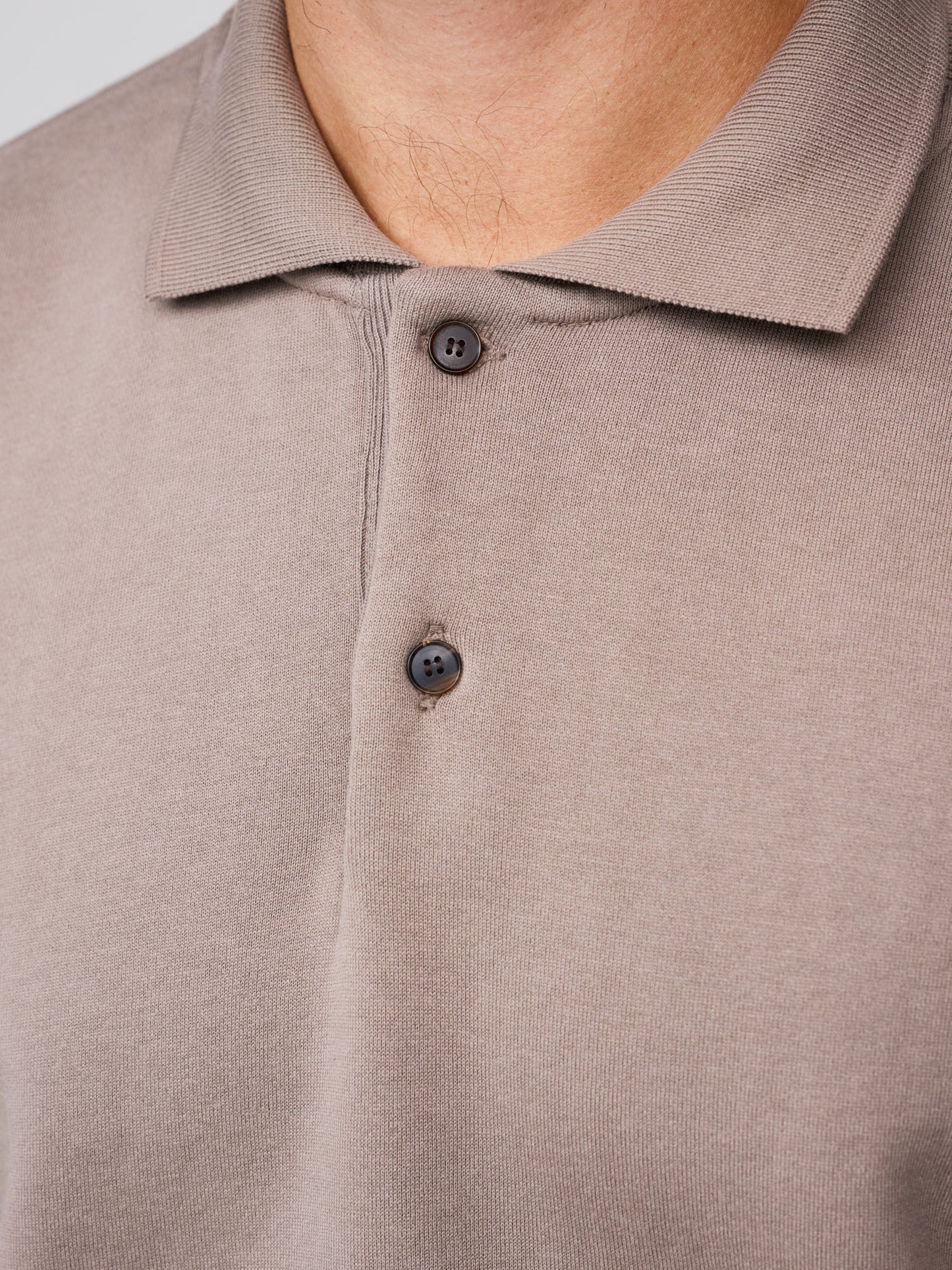 Smooth Soft Sweat Polo, Olive Brown