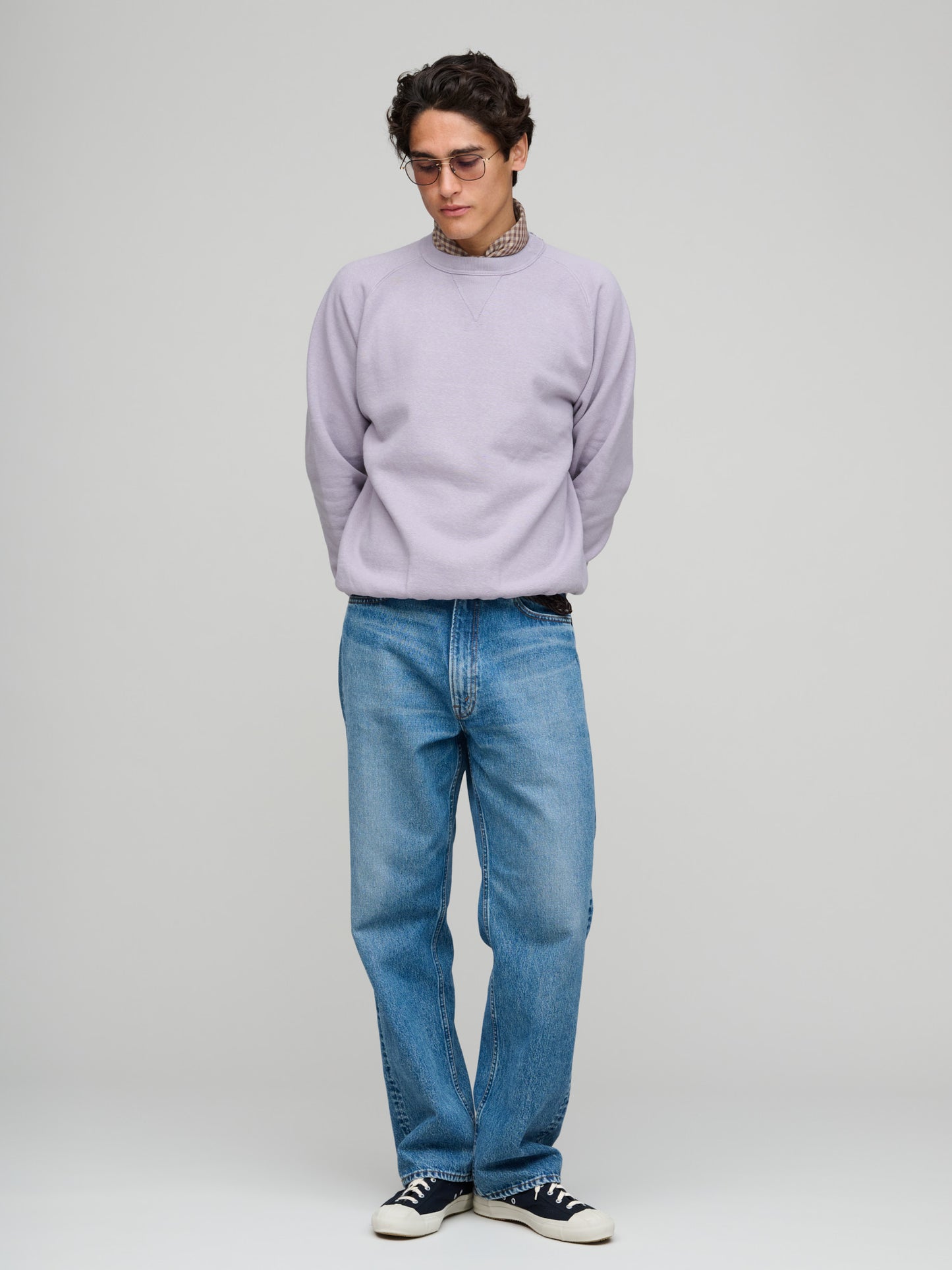 Puamana CN Sweatshirt Japanese Brushed Fleece, Minimal Grey