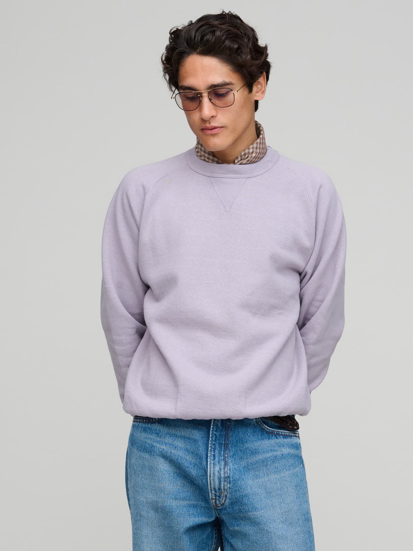 Puamana CN Sweatshirt Japanese Brushed Fleece, Minimal Grey