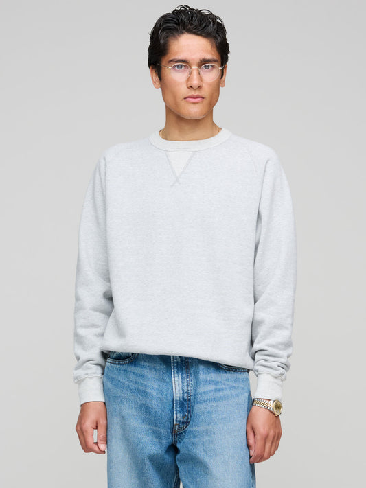 Puamana CN Sweatshirt Japanese Brushed Fleece, Hambledon Grey