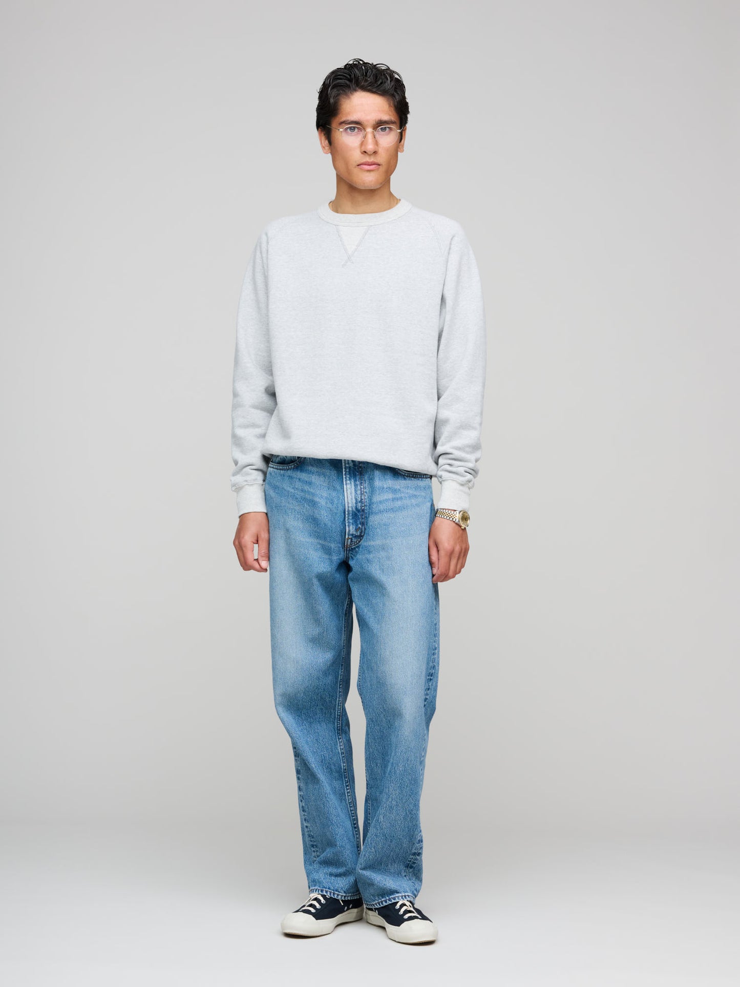Puamana CN Sweatshirt Japanese Brushed Fleece, Hambledon Grey