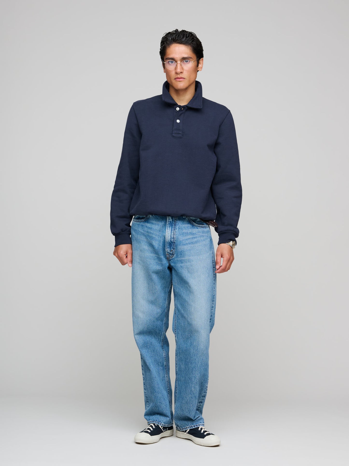 Jersey Polo, Vintage Navy