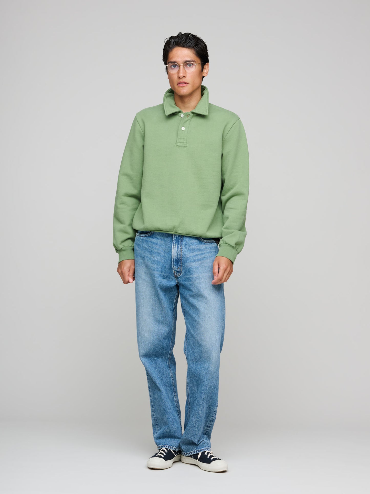 Jersey Polo, Vintage Green