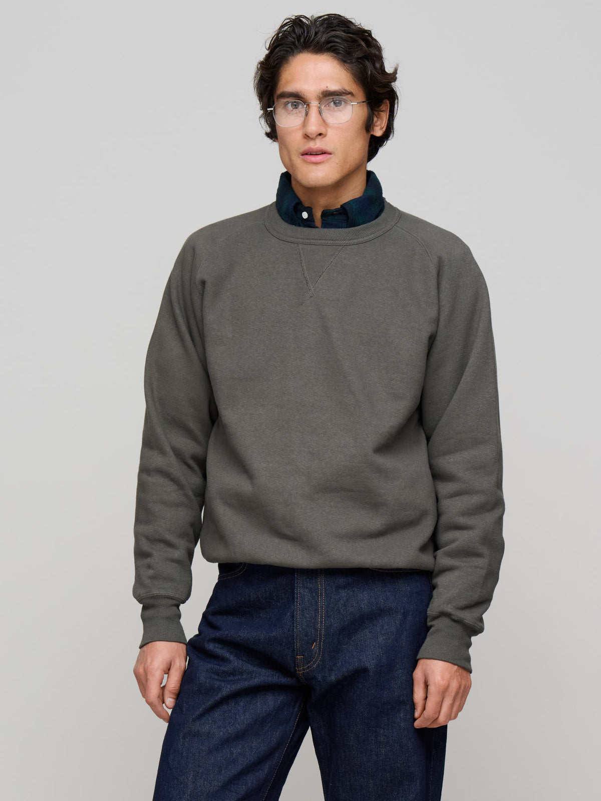 Puamana CN Sweatshirt Japanese Brushed Fleece, Beluga