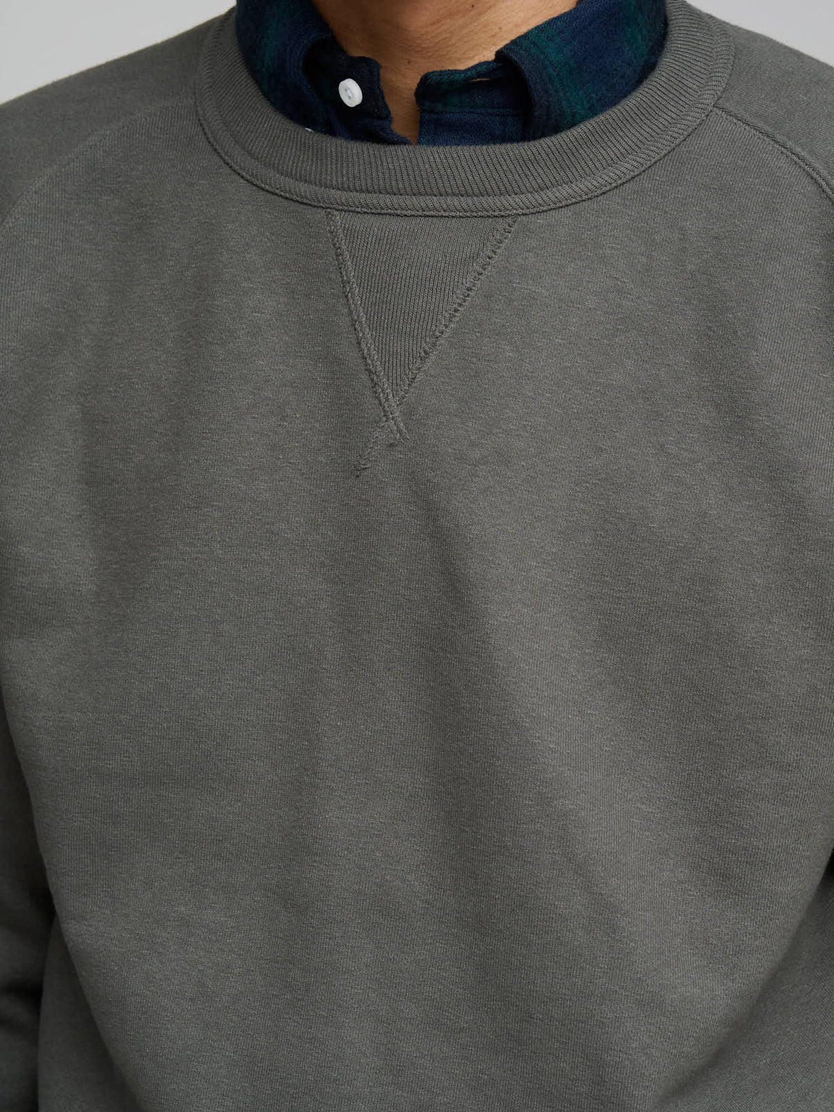 Puamana CN Sweatshirt Japanese Brushed Fleece, Beluga