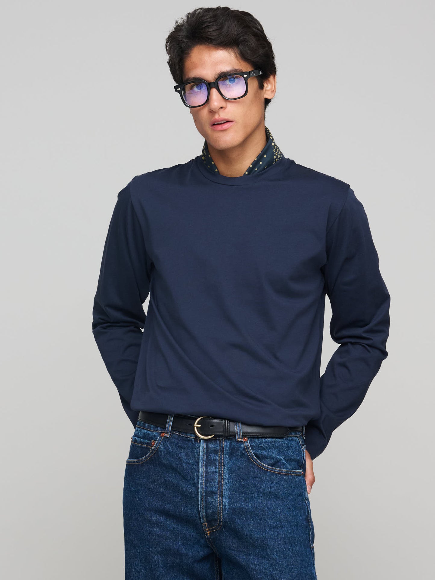 Long Sleeve Riviera Midweight T-Shirt, Navy