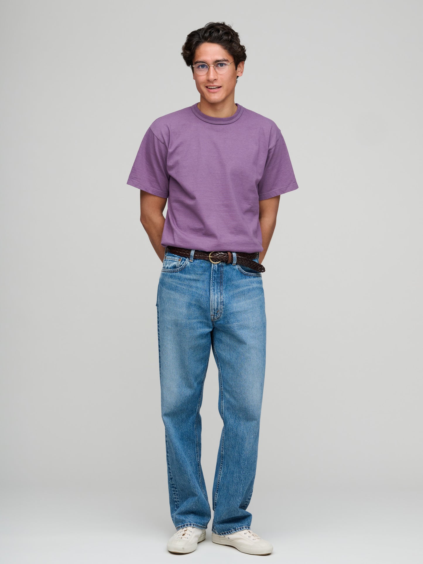 Makaha SS T-Shirt 300gsm Japanese Jersey, Vintage Violet
