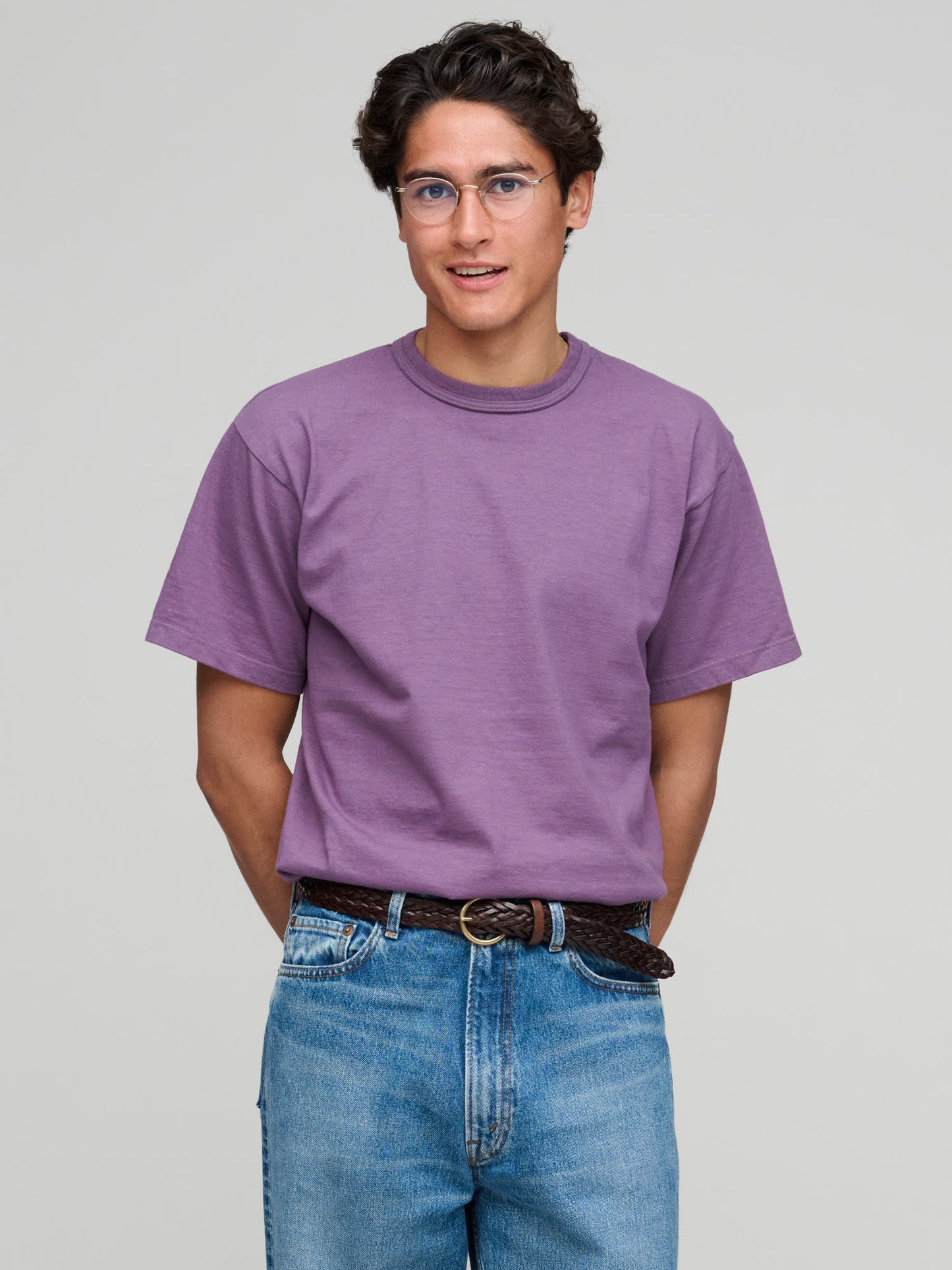 Makaha SS T-Shirt 300gsm Japanese Jersey, Vintage Violet