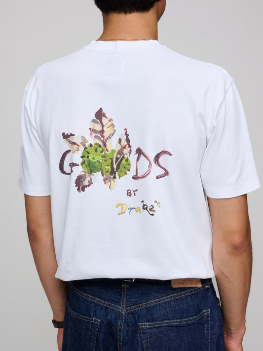 Pre-order GOODS by Drake's Printed Hiking Tee, Ecru