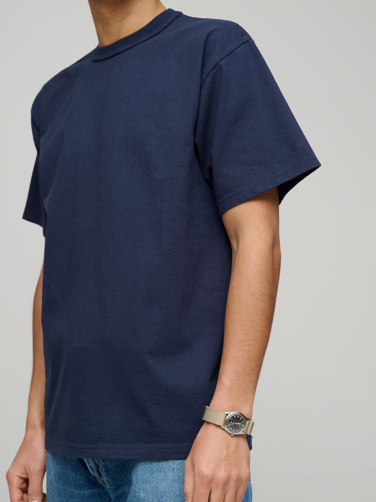 Makaha SS T-Shirt 300gsm Japanese Jersey, Dark Navy