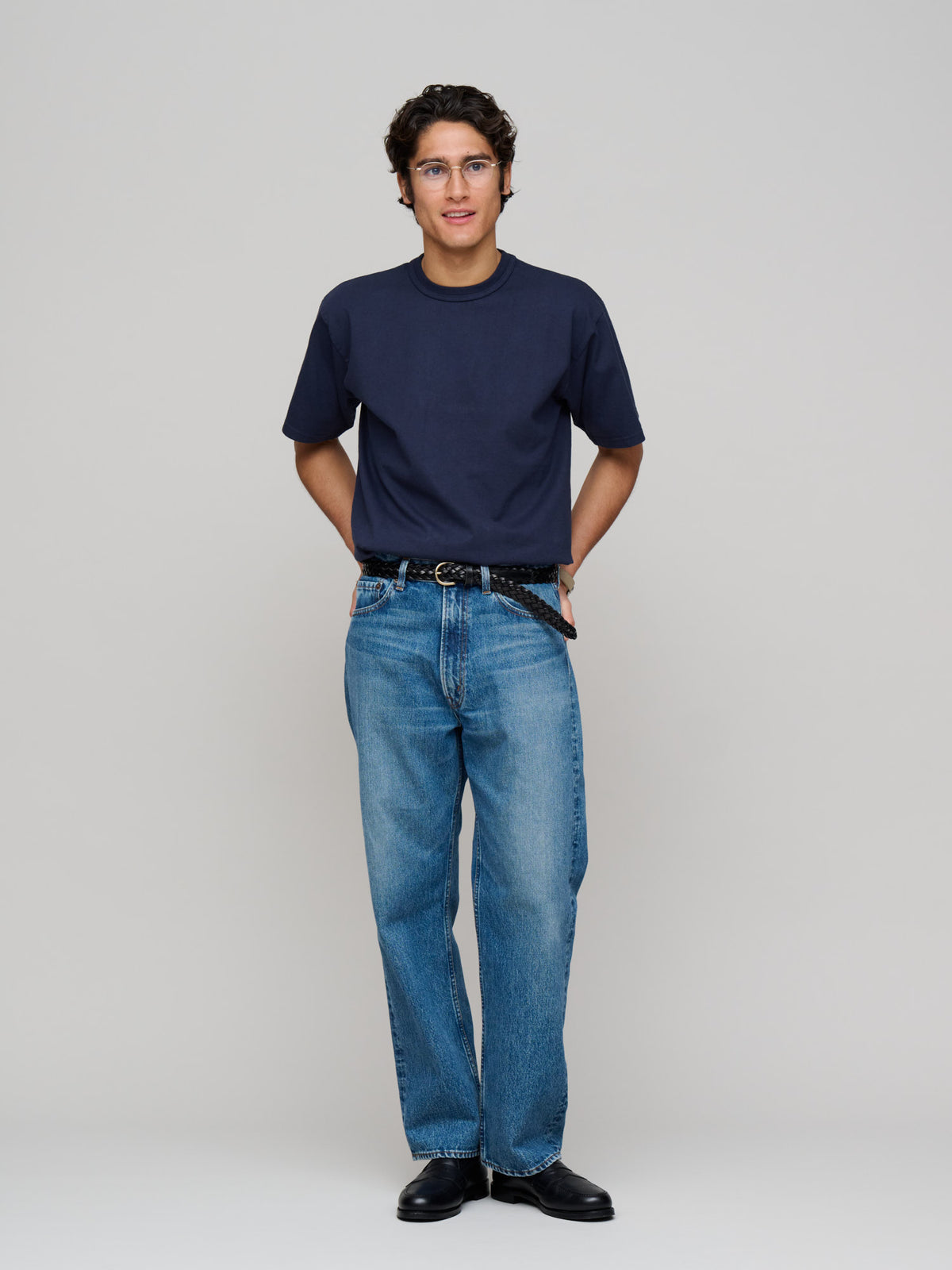 Makaha SS T-Shirt 300gsm Japanese Jersey, Dark Navy