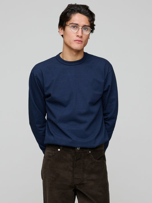 Makaha LS T-Shirt 300gsm Japanese Jersey, Dark Navy