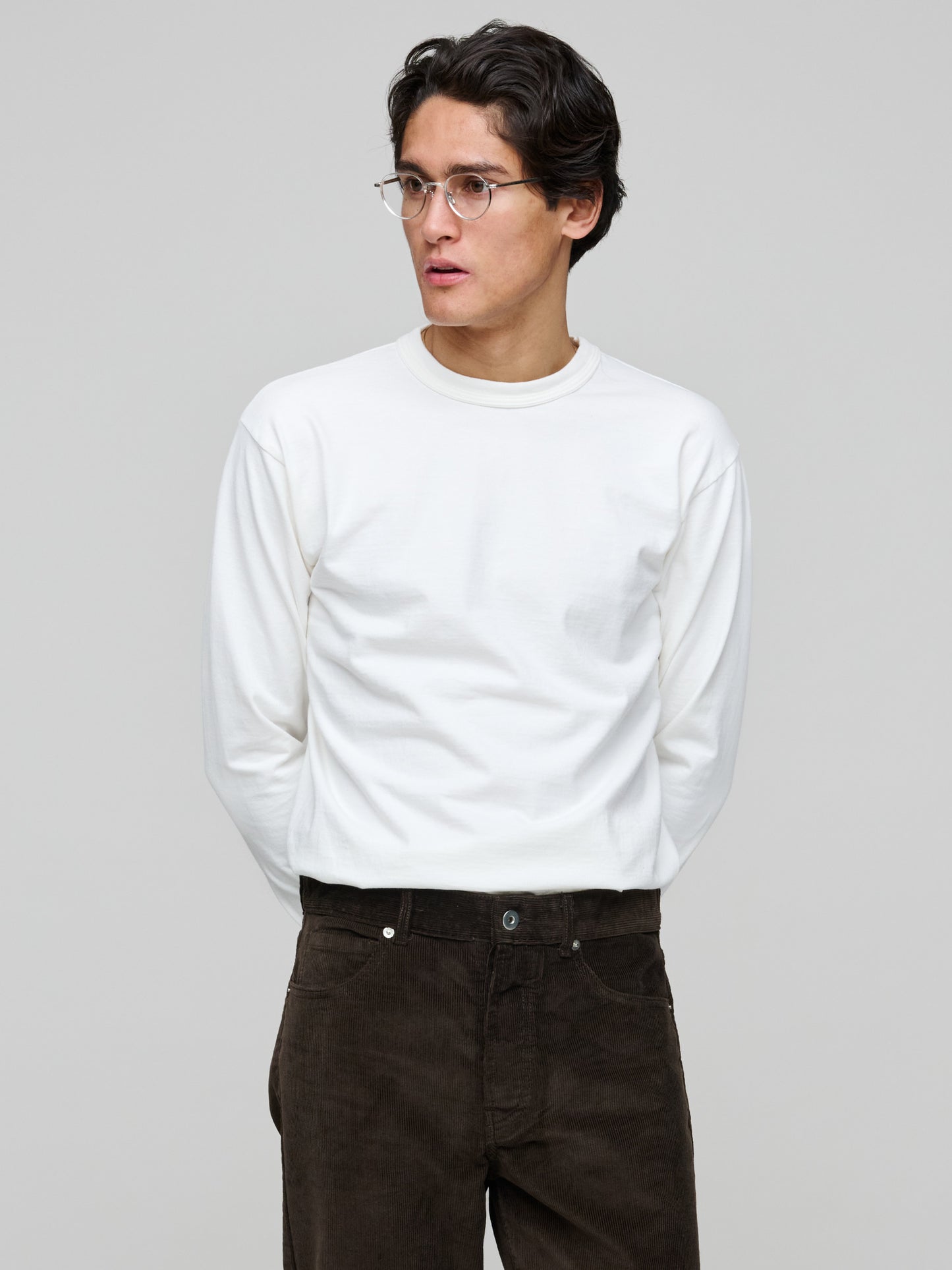 Makaha LS T-Shirt 300gsm Japanese Jersey, White