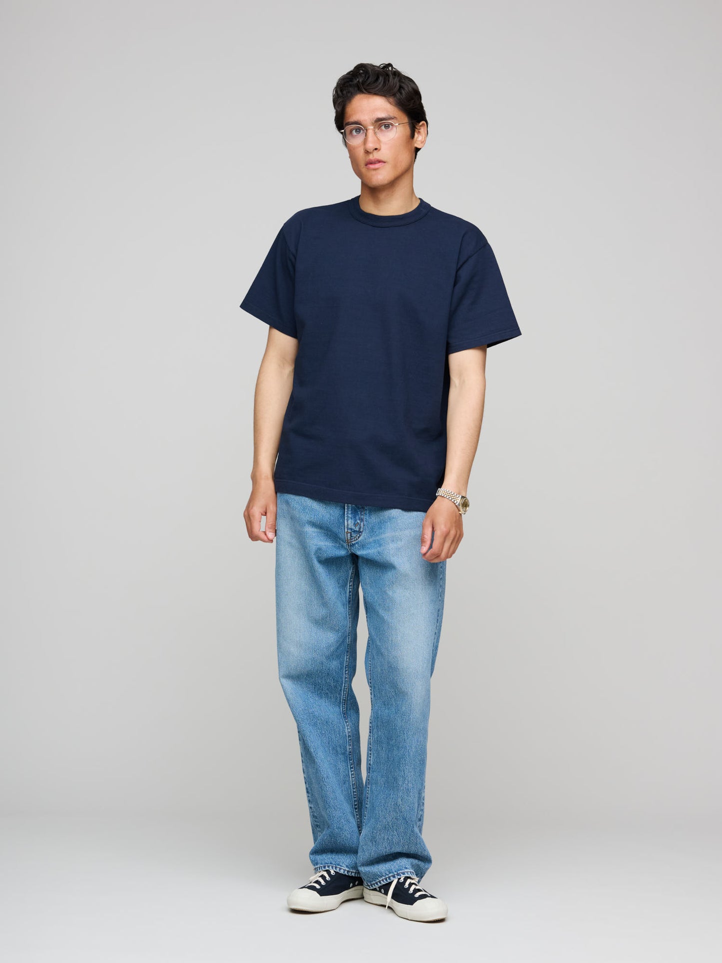Makaha SS T-Shirt 300gsm Japanese Jersey, Dark Navy