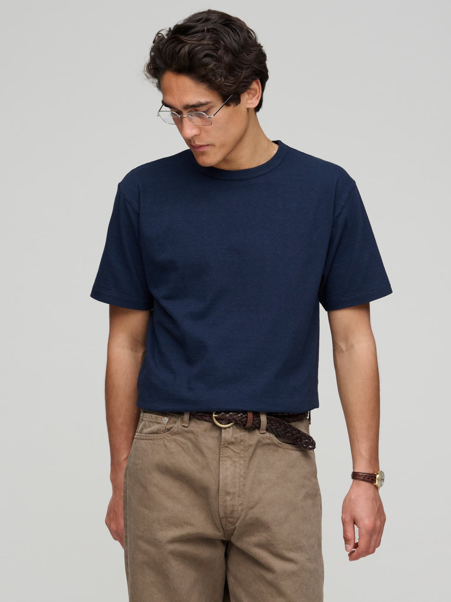 Haleiwa SS T-Shirt 260gsm Japanese Jersey, Dark Navy
