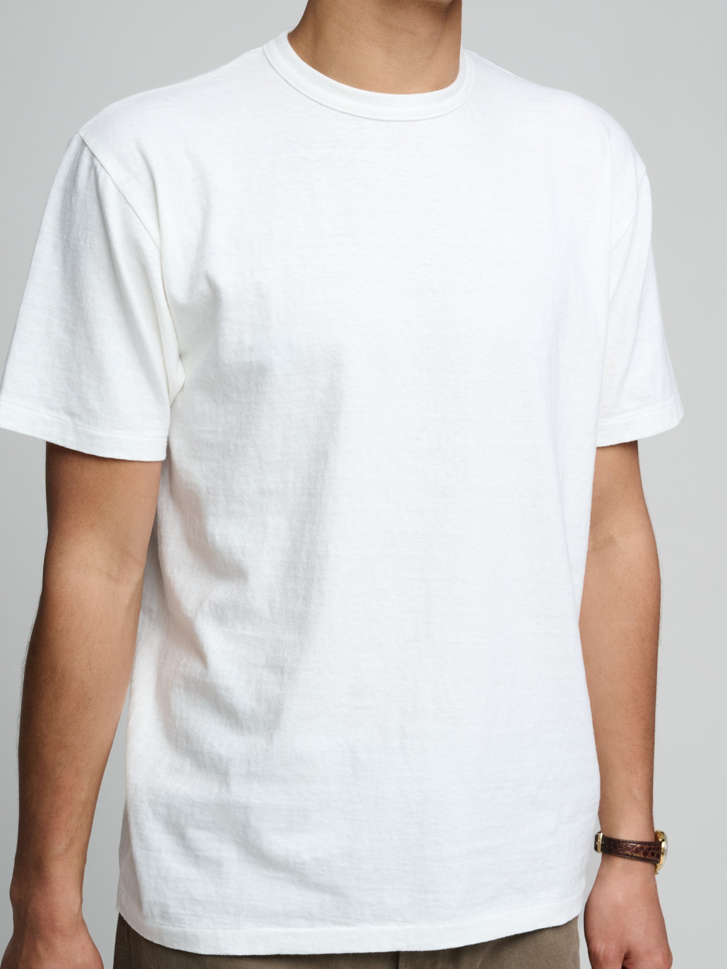 Haleiwa SS T-Shirt 260gsm Japanese Jersey, Off White
