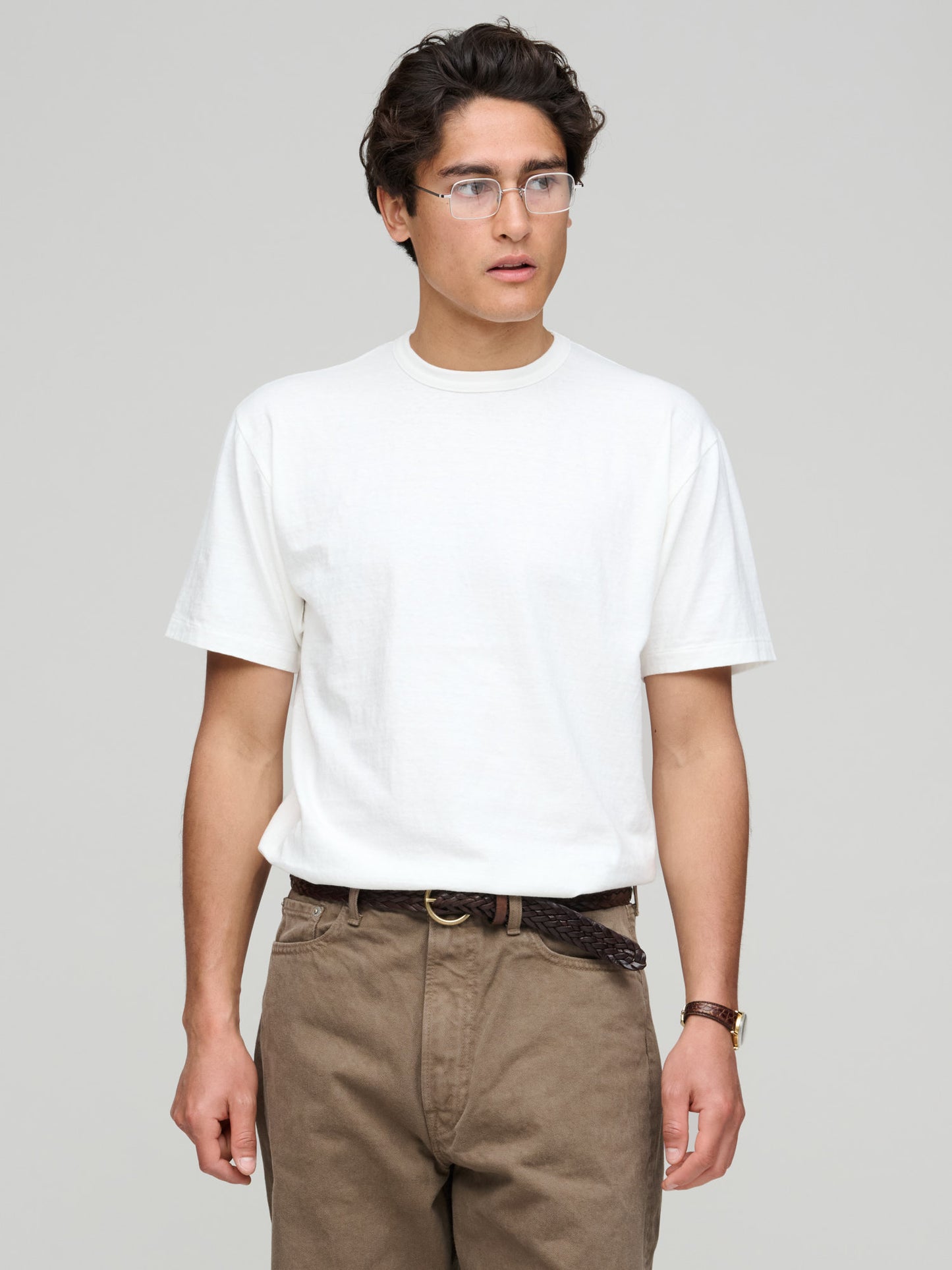 Haleiwa SS T-Shirt 260gsm Japanese Jersey, Off White