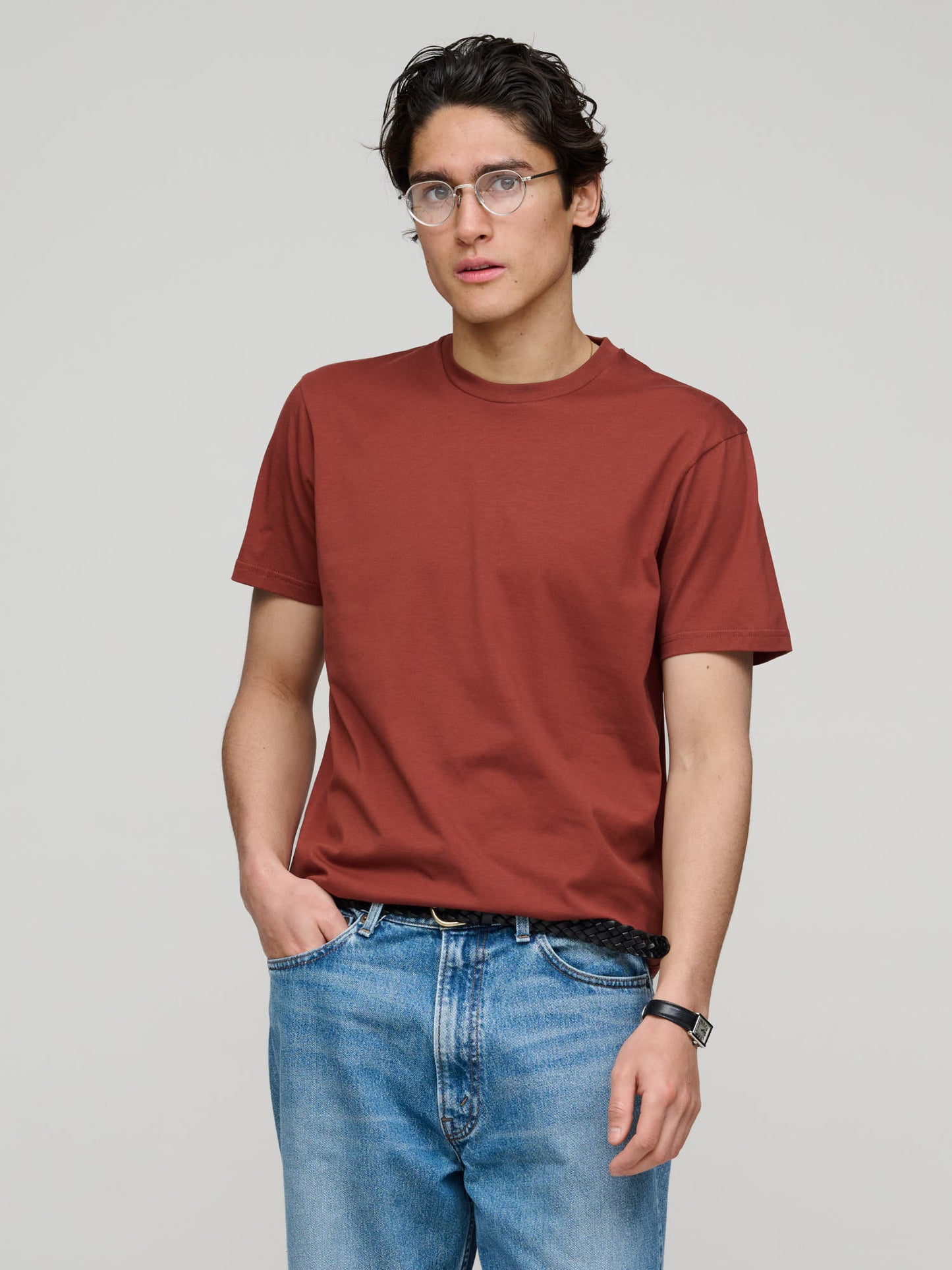 Riviera Midweight T-Shirt, Rust