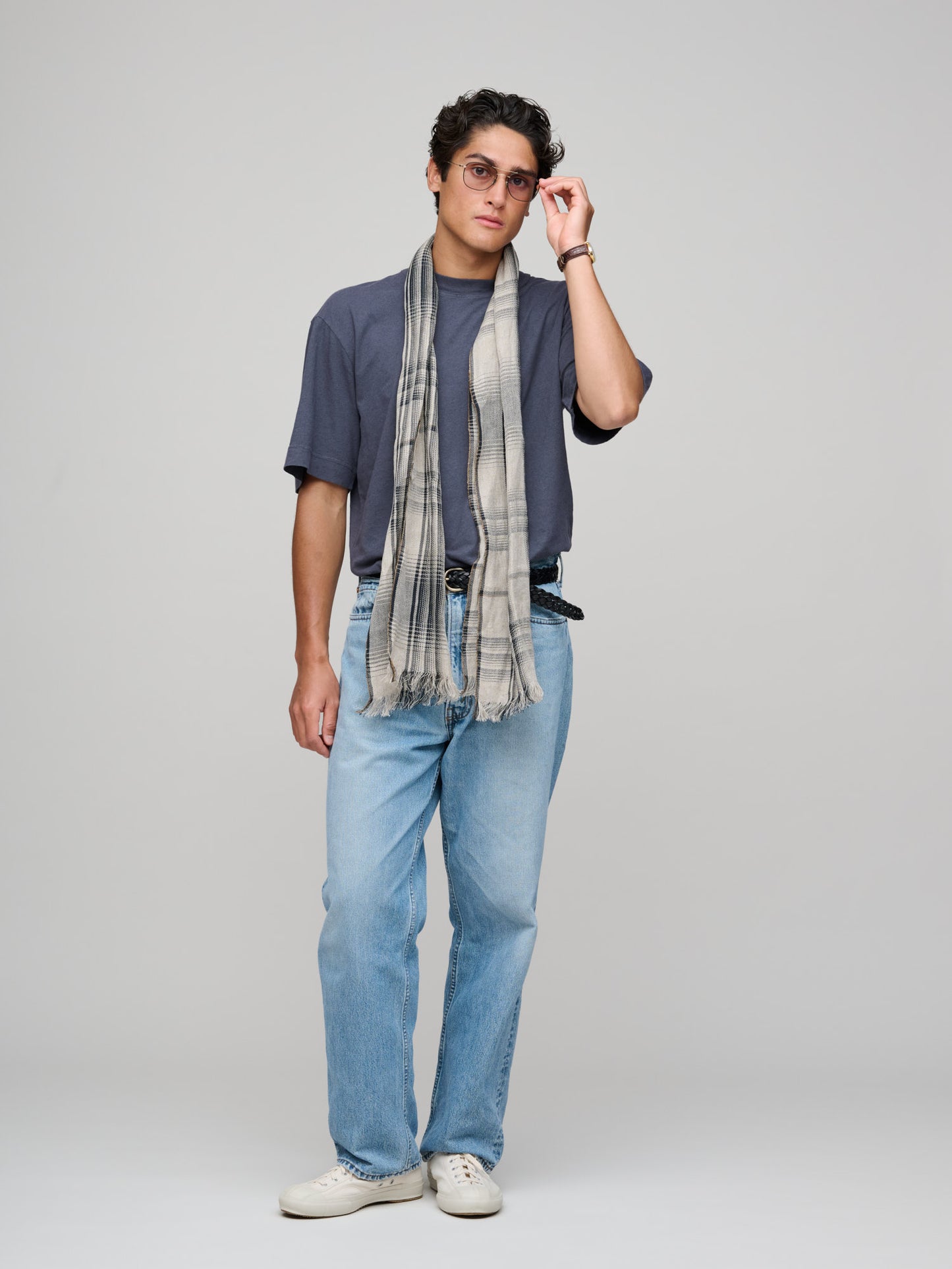 Simple T-Shirt Cotton Linen Jersey, Slate